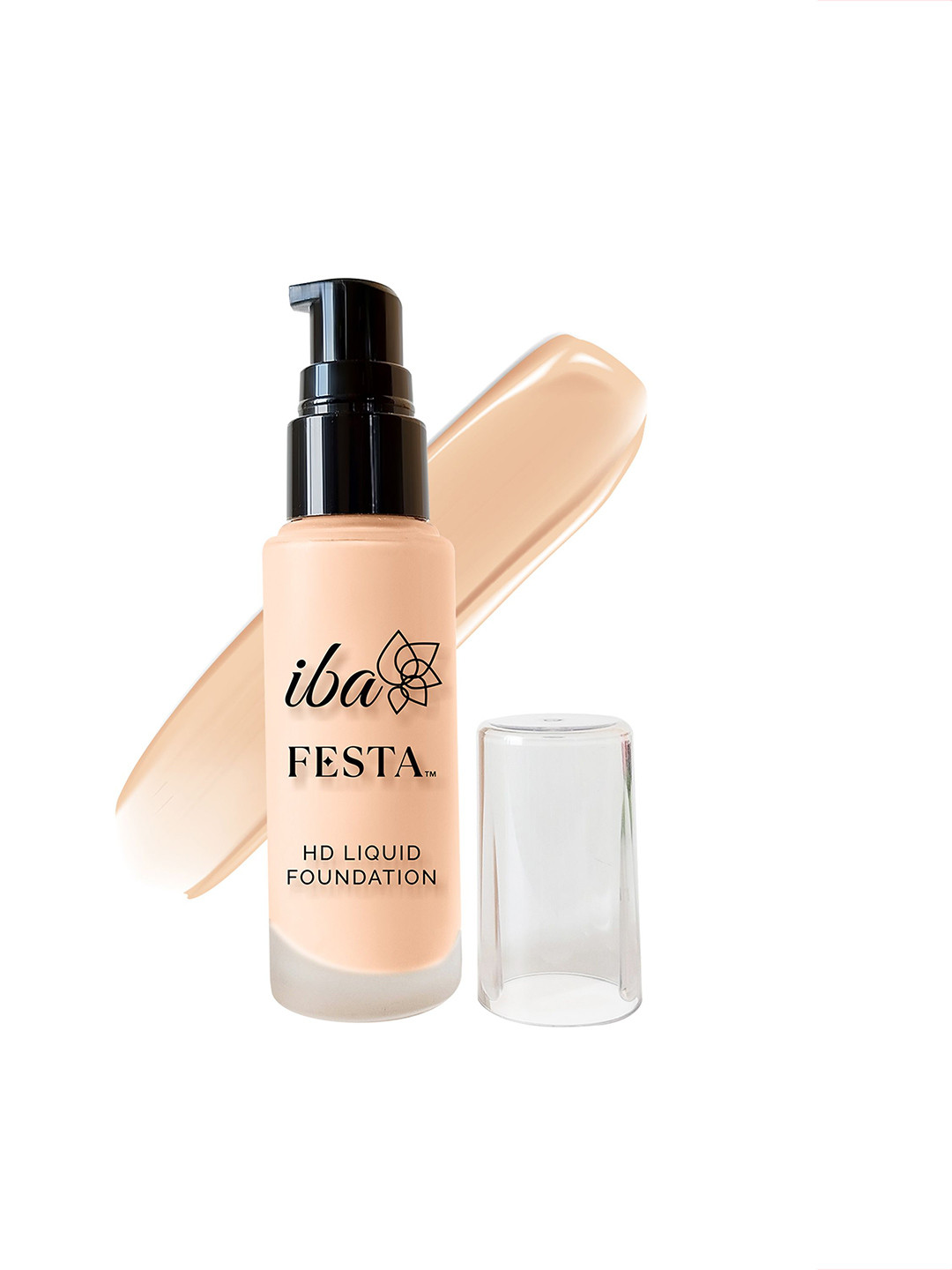 Iba Festa HD Liquid Foundation with Hyaluronic Acid & Vitamin E - 30 ml - Light Beige 02