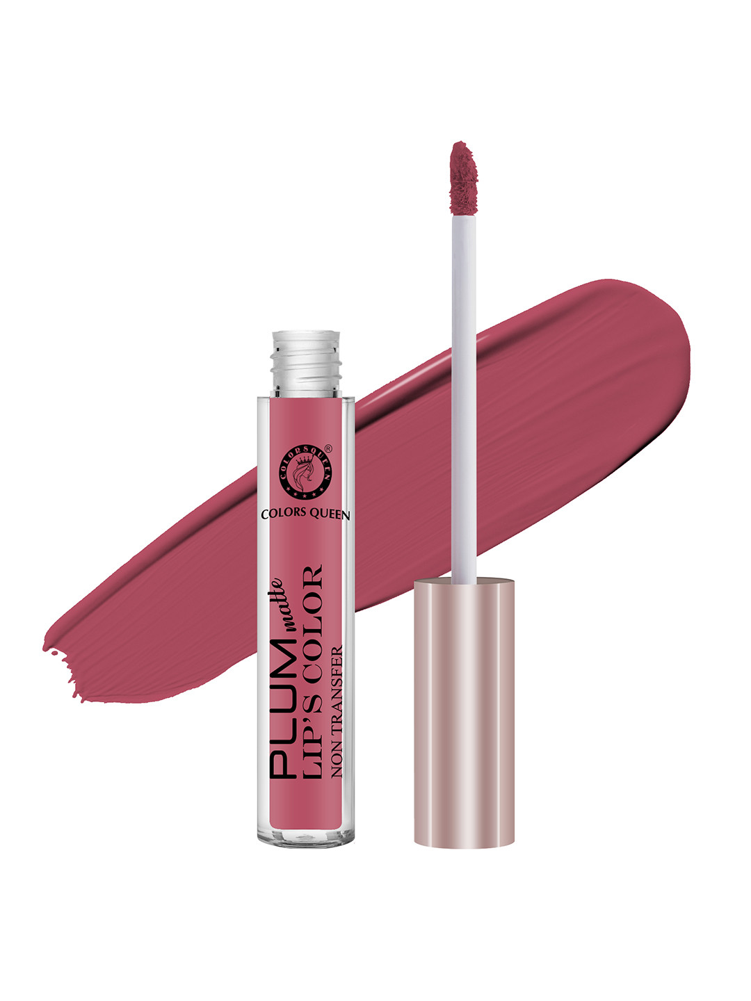 Colors Queen Plum Matte Non Transfer Water Proof Liquid Lipstick 7g - Blush 12