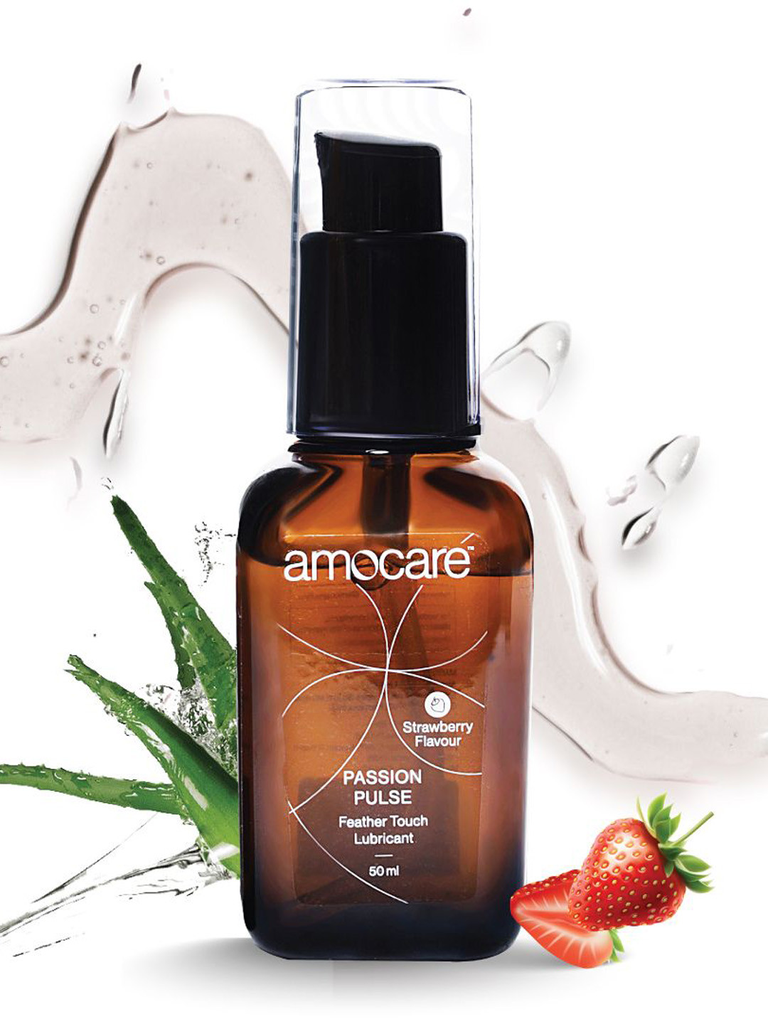 Amocare Private Limited Passion Pulse Feather Touch Lubricant 50 ml - Strawberry Flavored