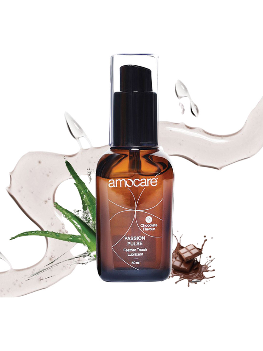 Amocare Private Limited Feather Touch Water-Based Lubricant Gel- 50 ml- Chocolate Flavour