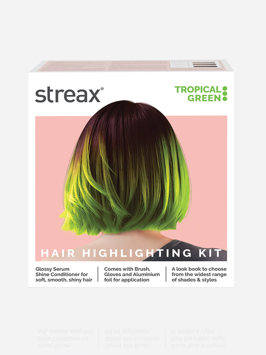 Streax Women DIY Application Hair Highlighting Kit - Tropical Green