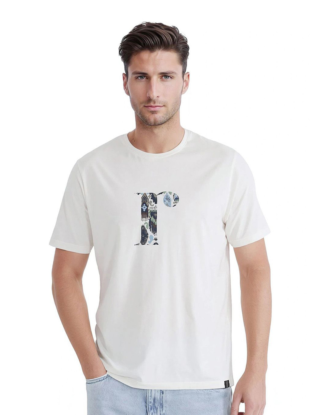 RARE RABBIT BENT Men Graphic Printed Round Neck Cotton T-shirt