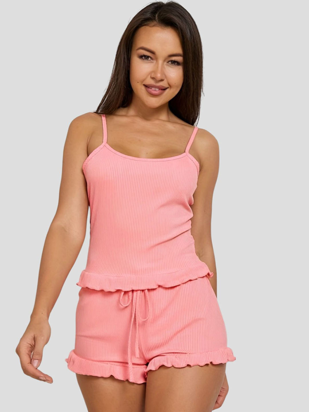 Kellberry Women Shoulder Straps Sleeveless Night Suit