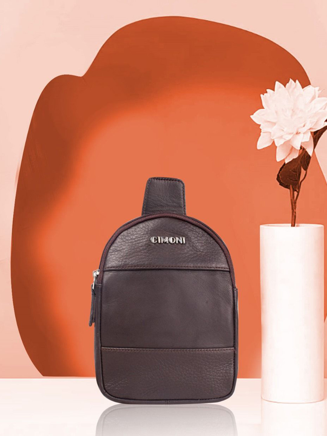 CIMONI Unisex Leather Crossbody Formal Backpack