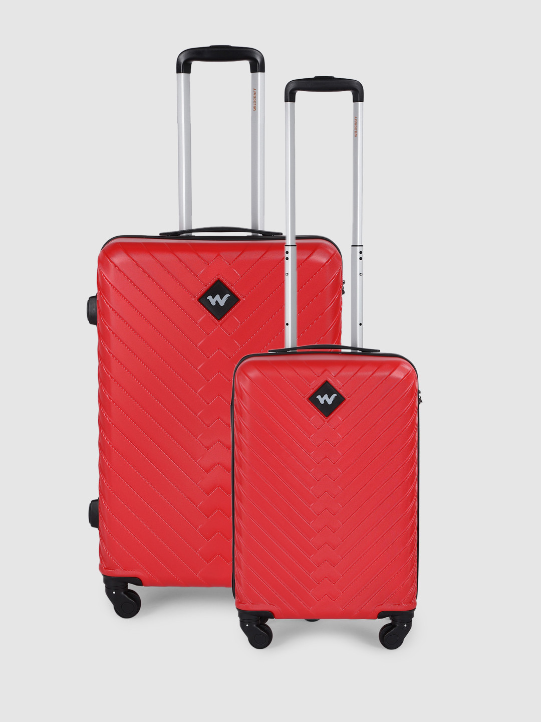 Wildcraft Set of 2 Citron Trolley Suitcases - Cabin & Medium