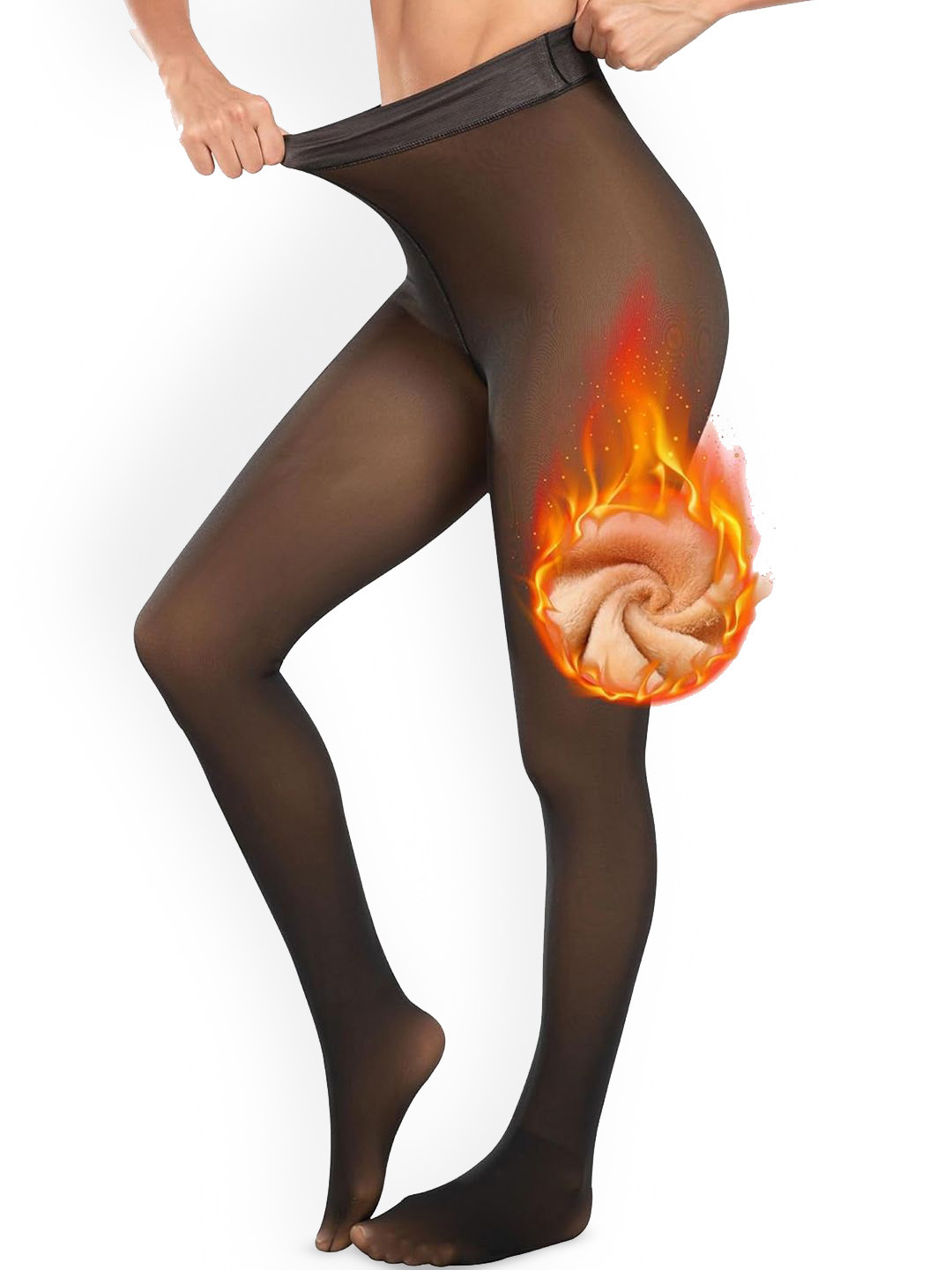 Wearslim Women Fleece Lined High Waist Thermal Bottom