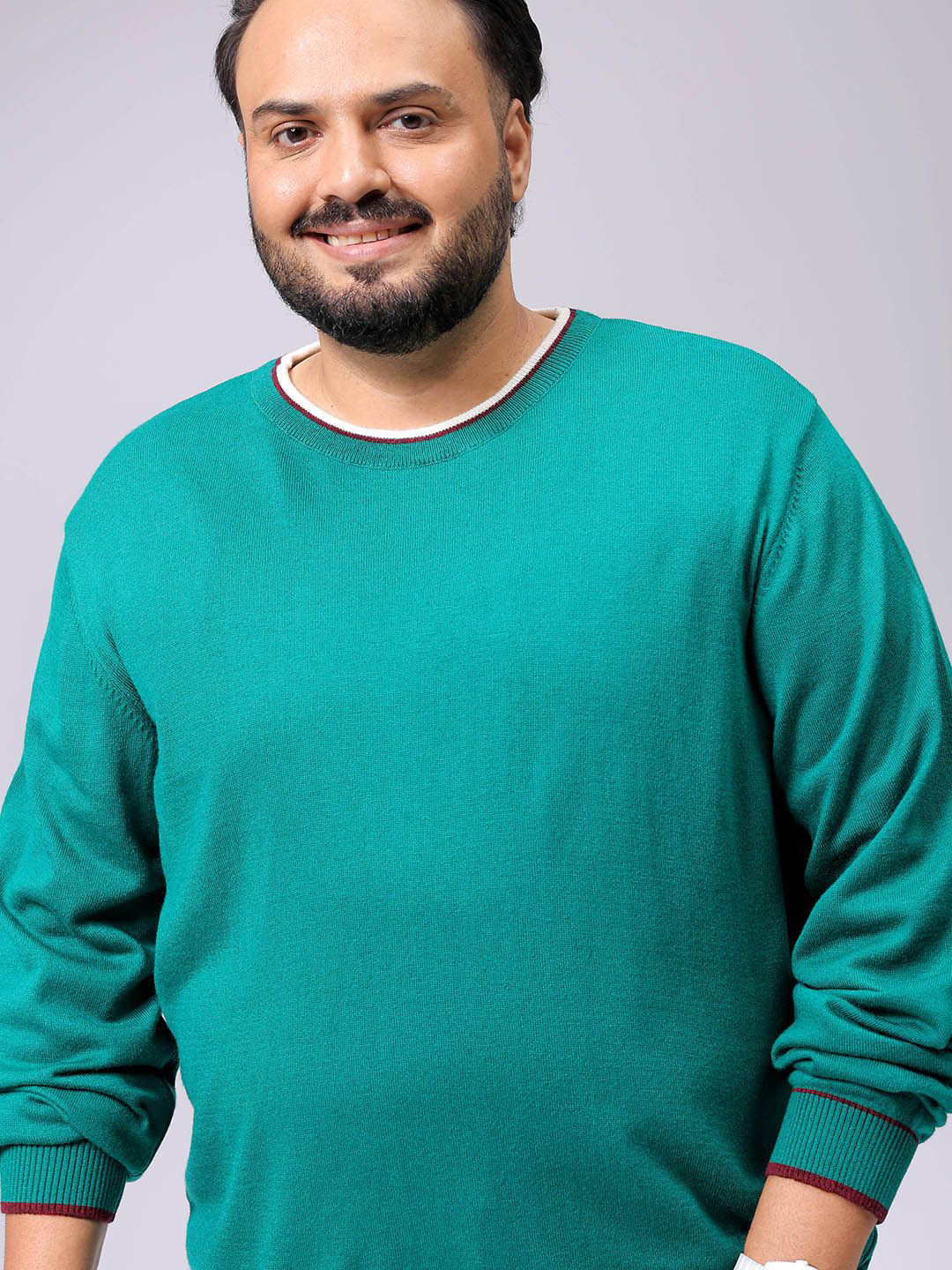 Hardsoda by The Indian Garage Co Men Plus Size Pullover Sweaters