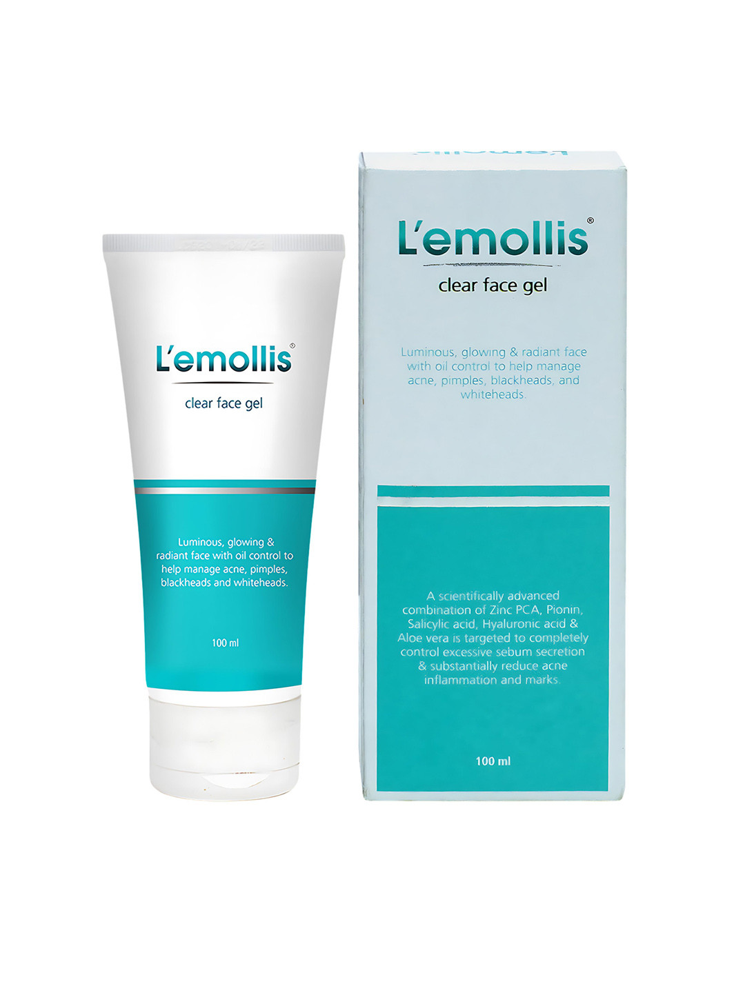 Apple Therapeutics Lemollis Clear Gel Water-Based Moisturizer With Salicylic Acid - 100 ml
