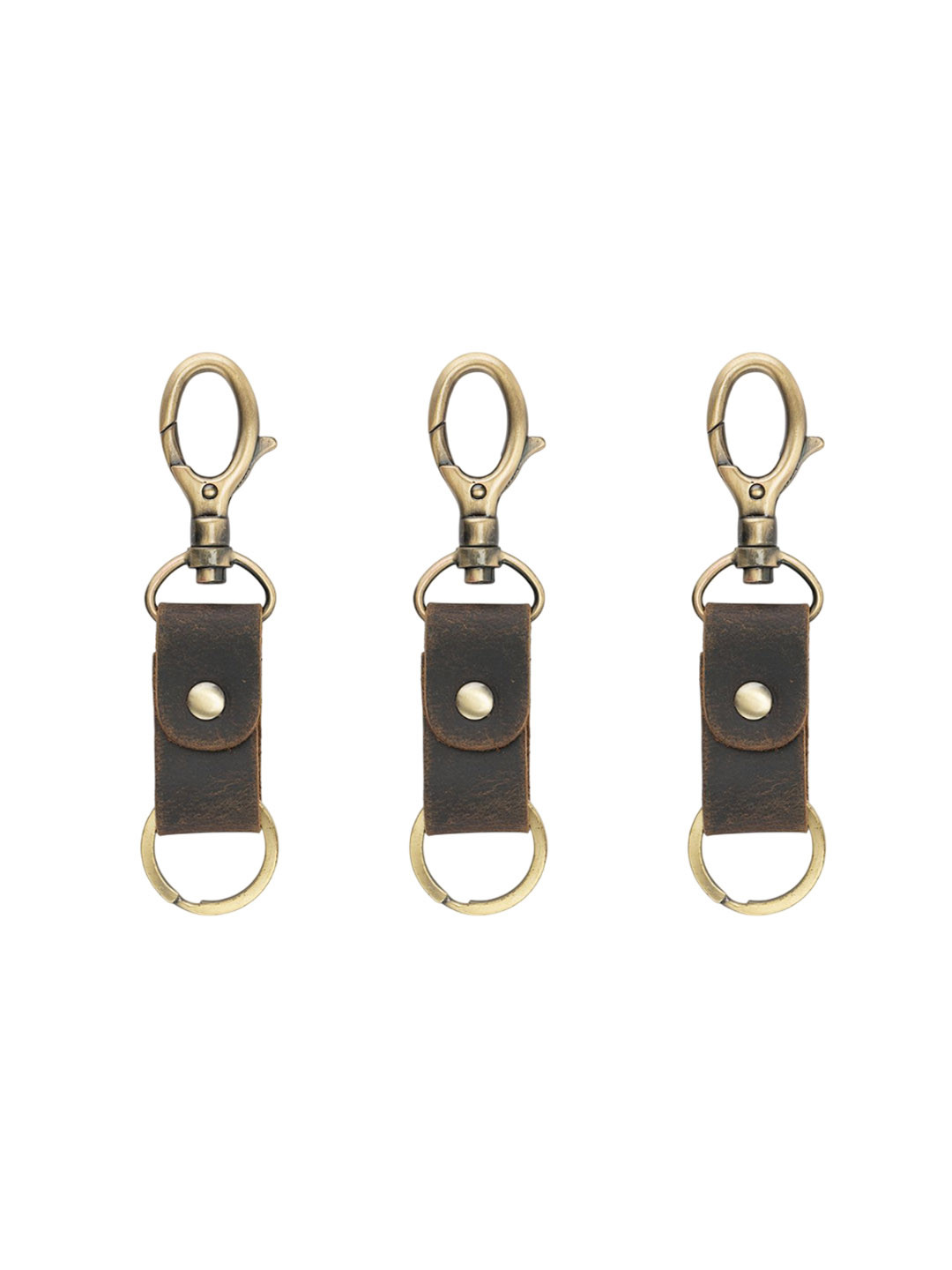 Goatter Genuine Leather Set of Three Key Chains