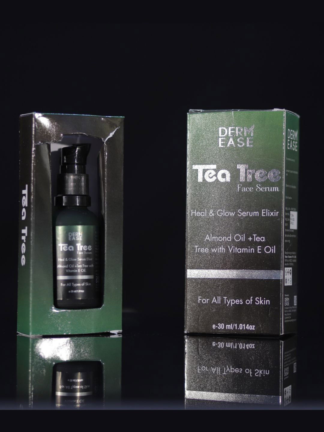 DERMEASE Tea Tree Face Serum With Almond Oil - 30 ml