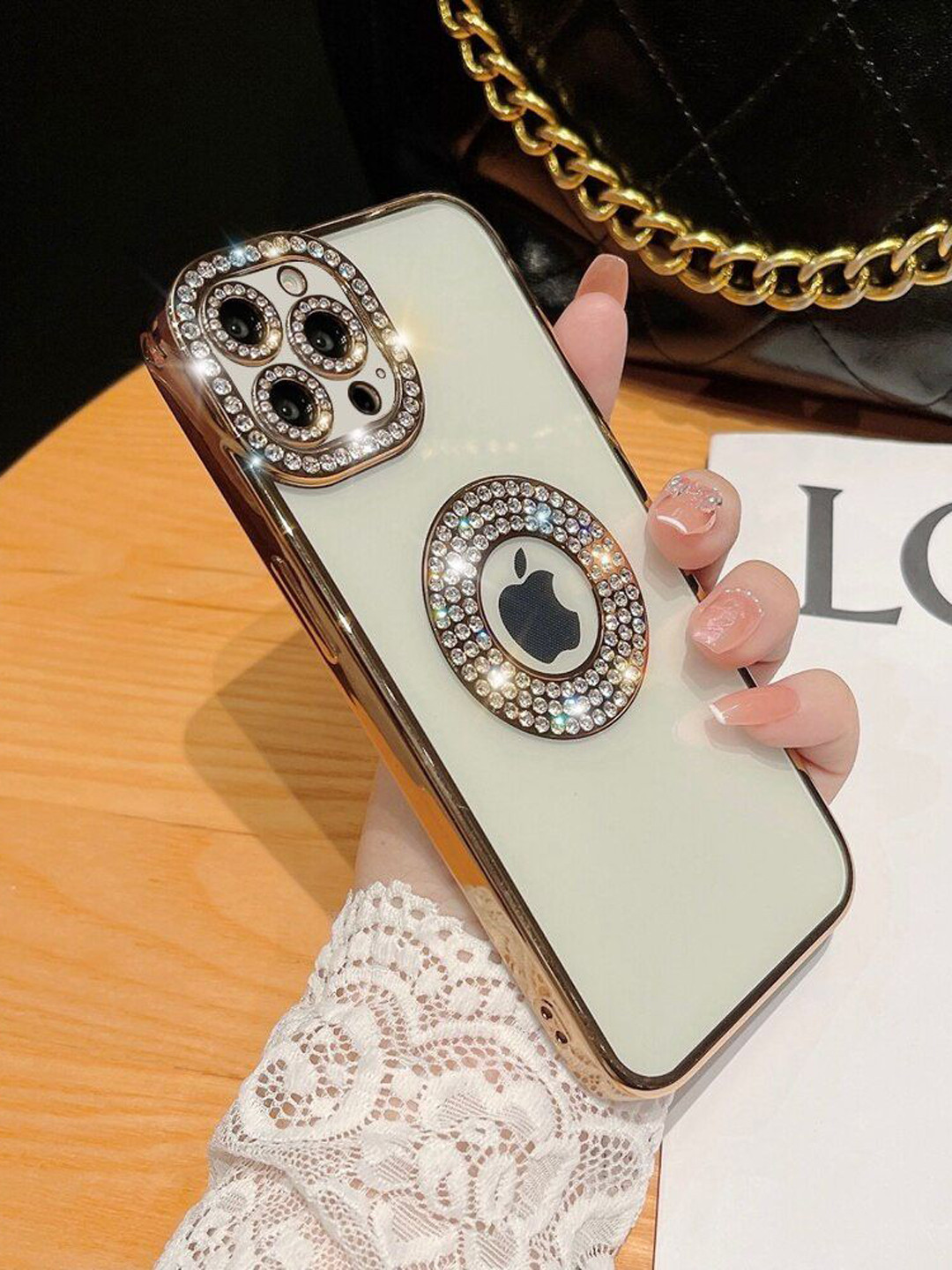 Luxury Kase Logo Hole Case For iPhone 14 Pro