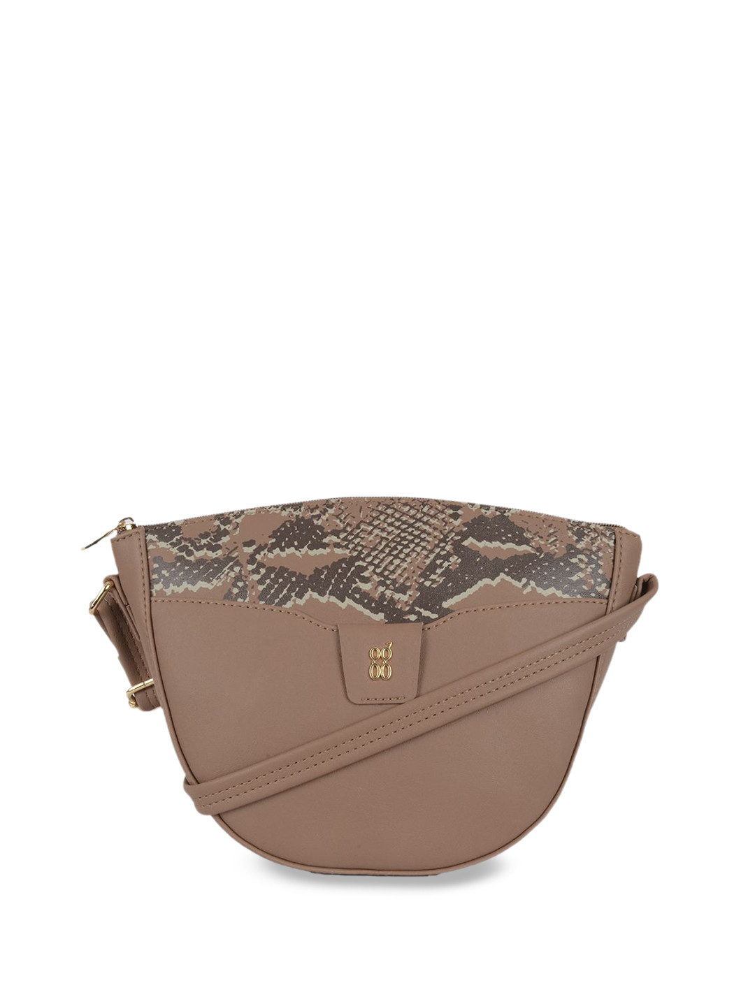 Baggit PU Oversized Swagger Sling Bag with Cut Work