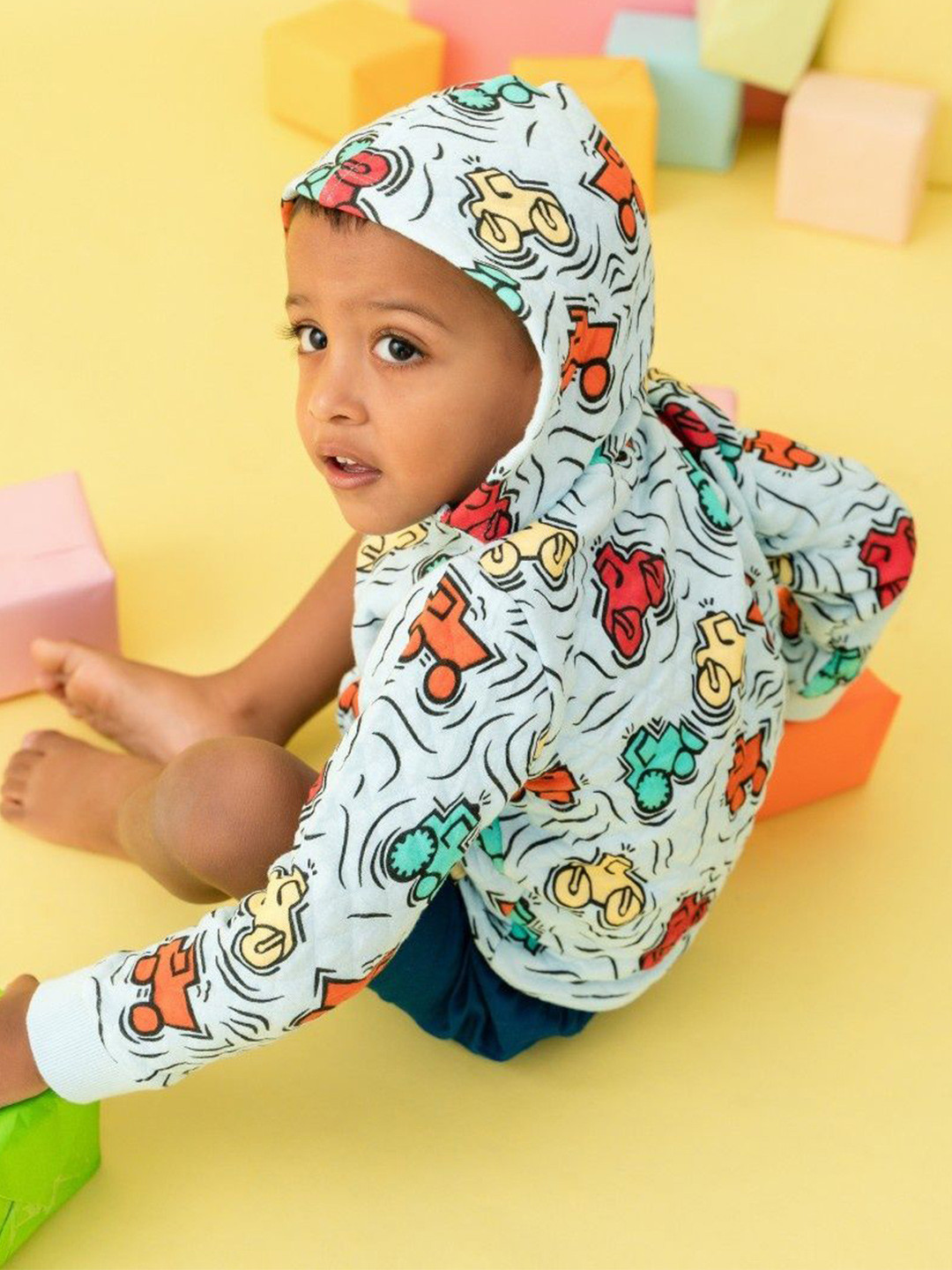 A Toddler Thing Unisex Kids Printed Hooded Sweatshirt