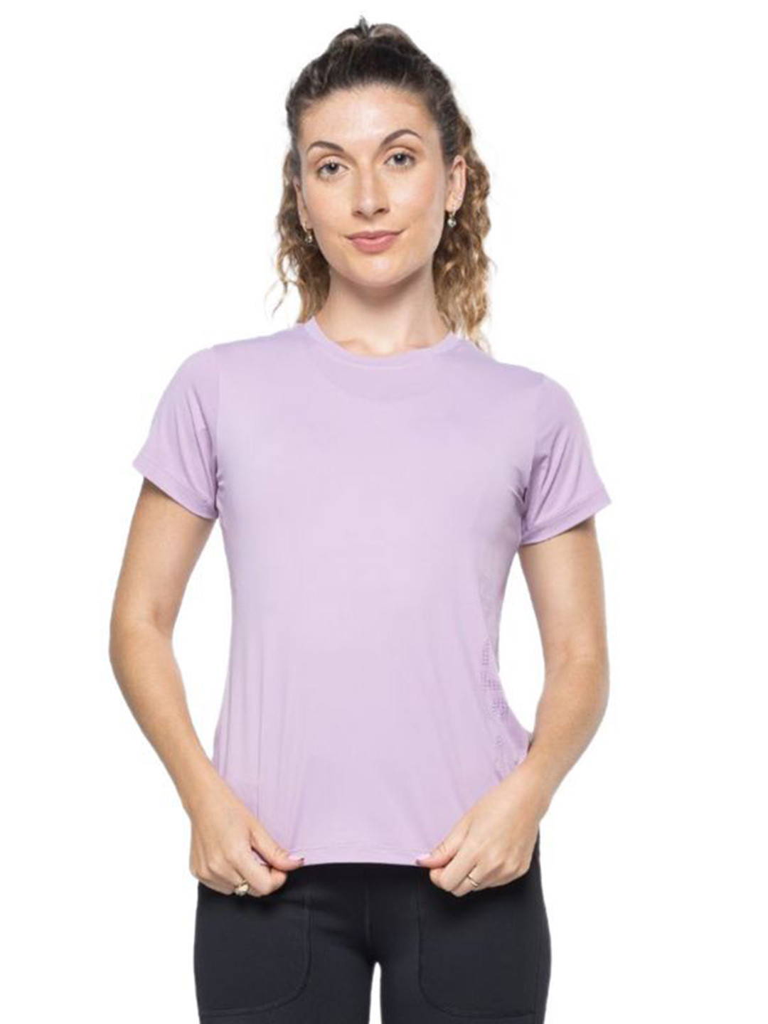 STRCH Women Extended Sleeves Anti Odour Pockets T-shirt