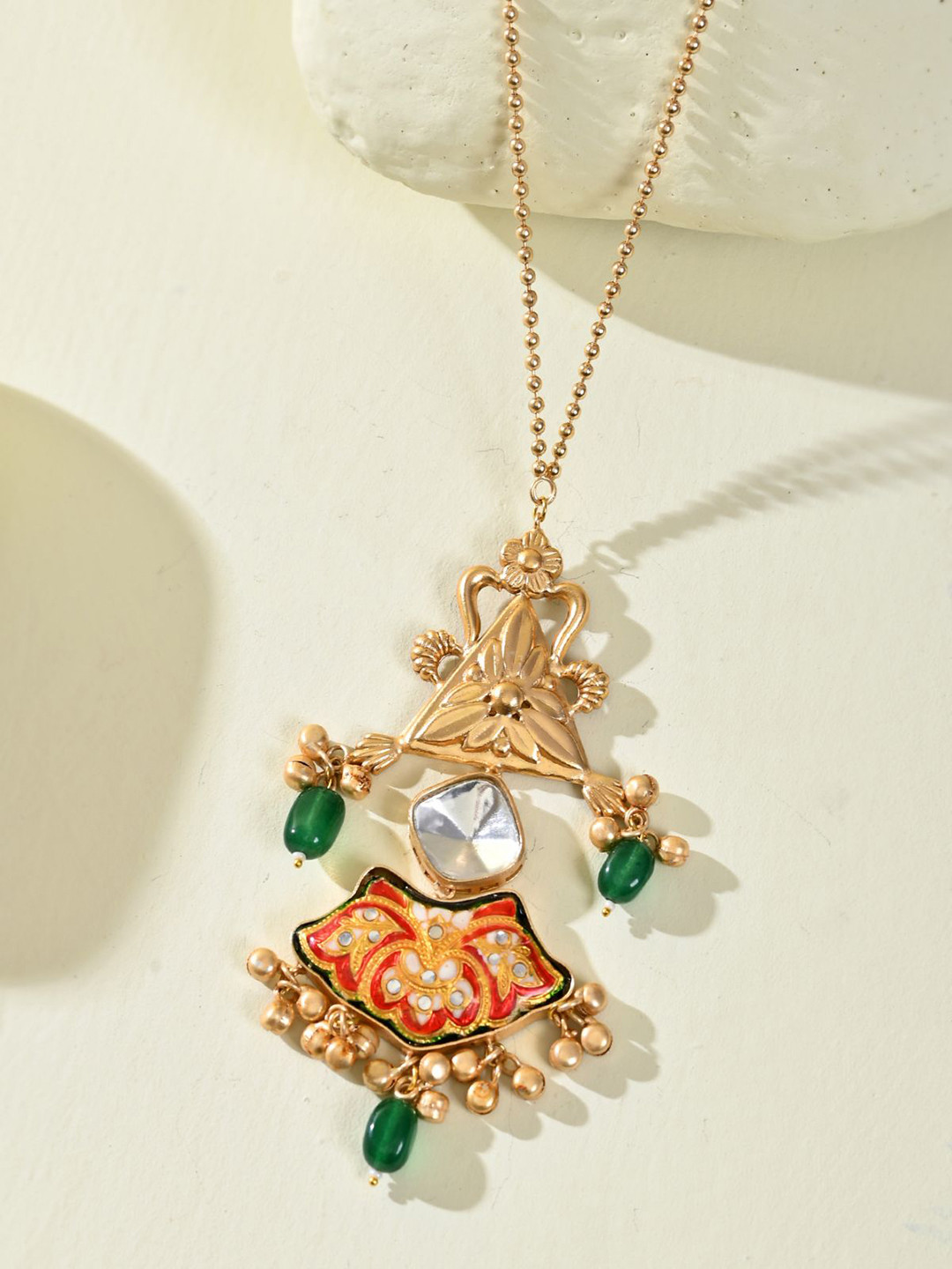 DASTOOR Gold-Plated Geometric Designer Pendant