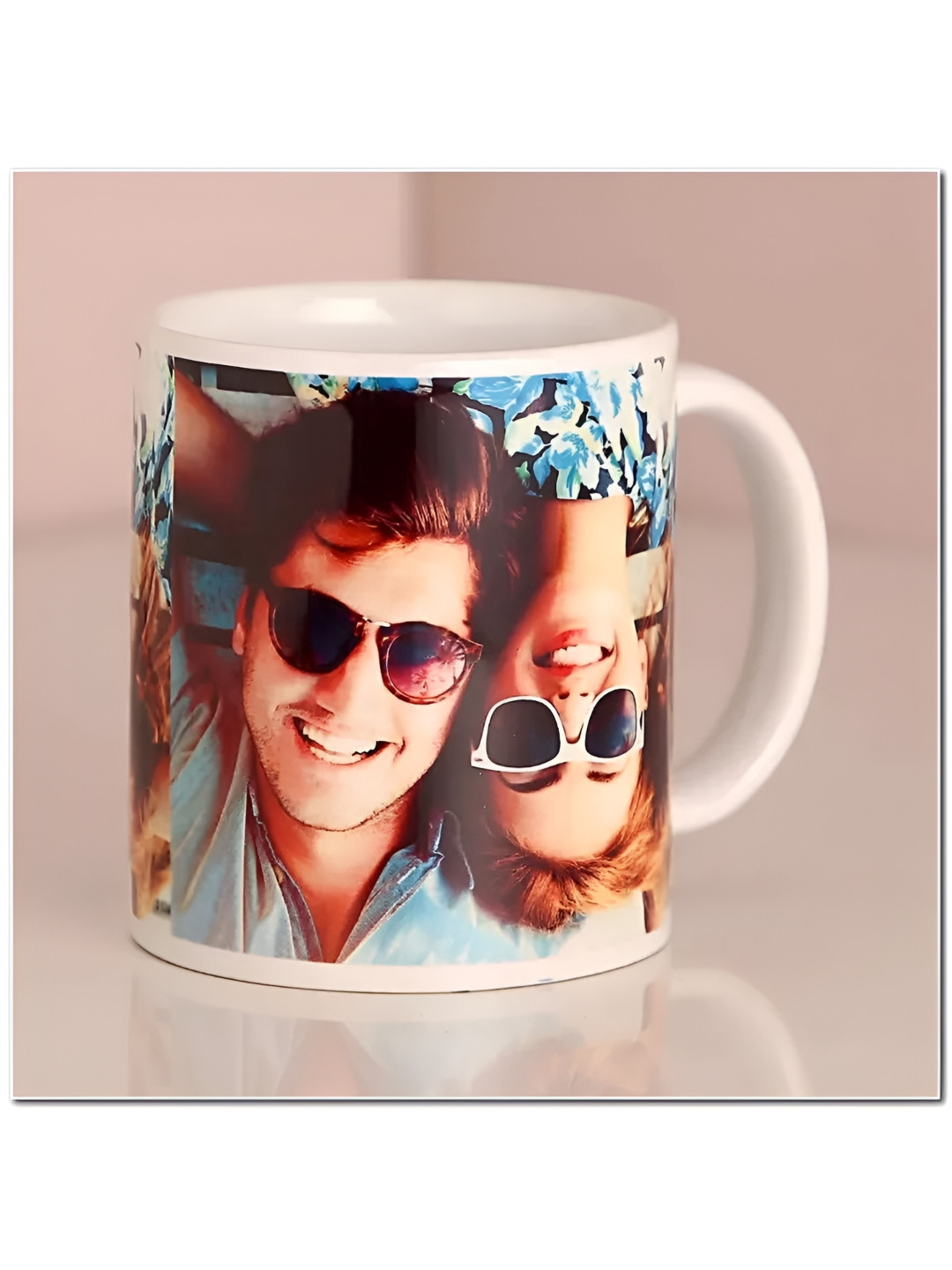 fnp Reactive Blue Graphic Ceramic Handmade Mug-325ml