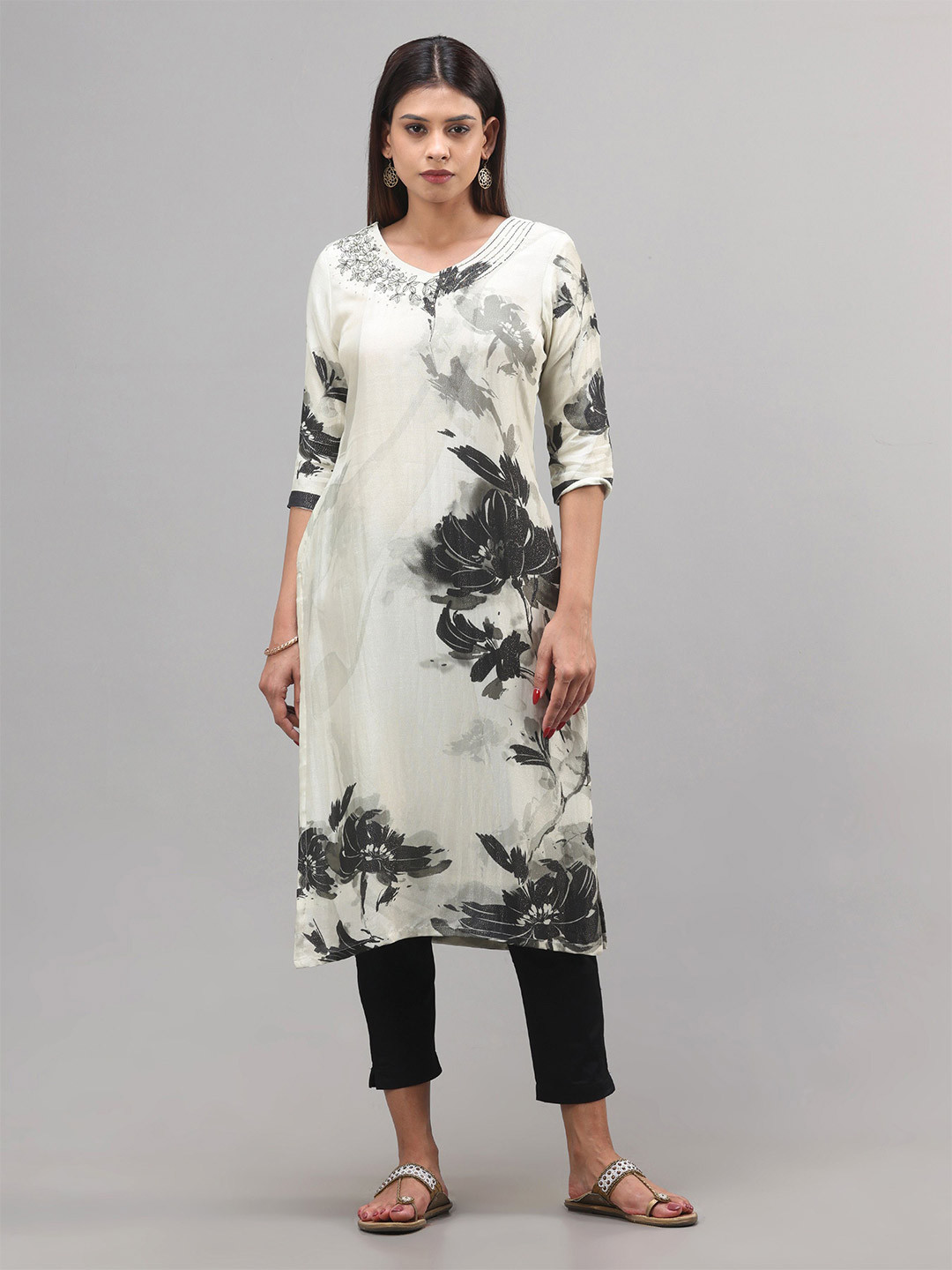 Vismay Printed Kurta and Matching Trousers