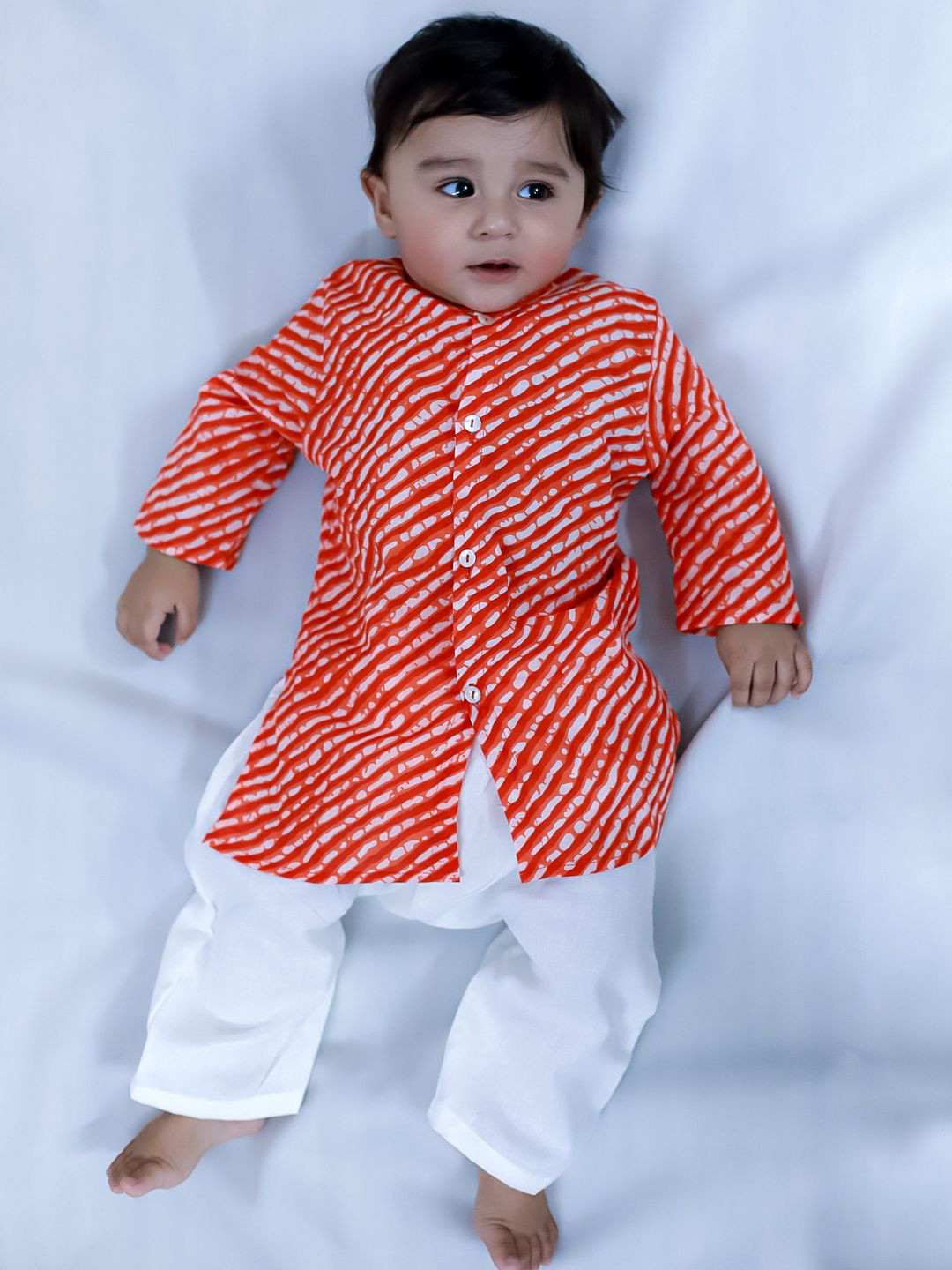 BownBee Infant Boys Pure Cotton Ethnic Kurta With Pyjama Set