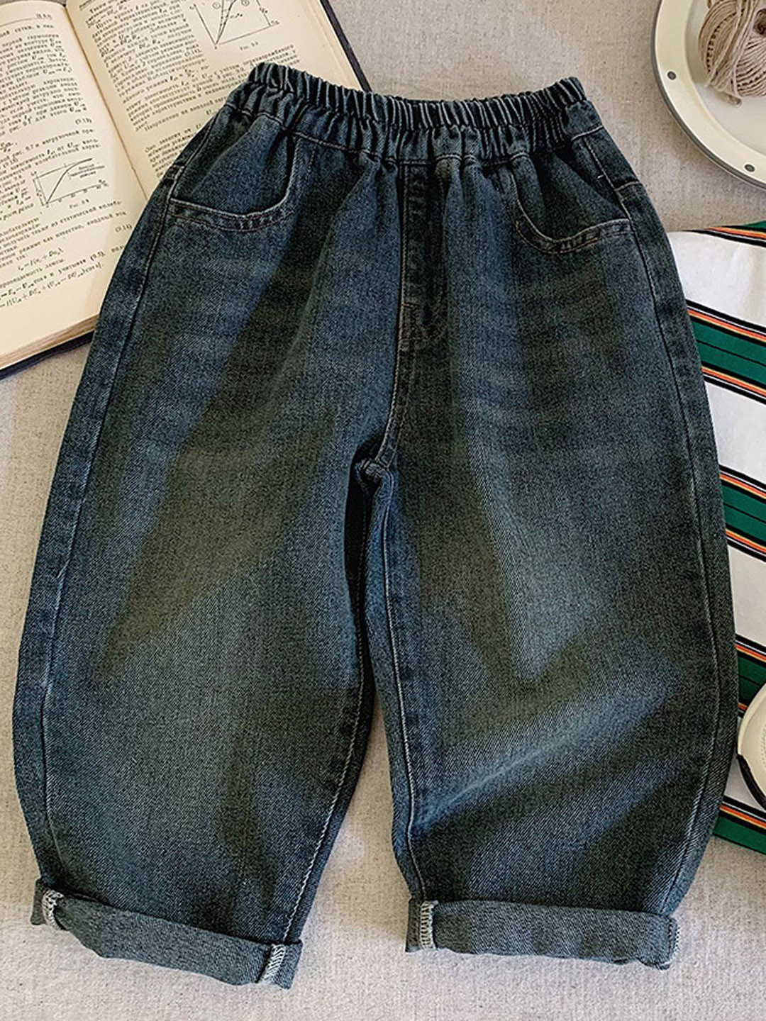 FOREVER FRIDAY Boys Low Distress Light Fade Jeans