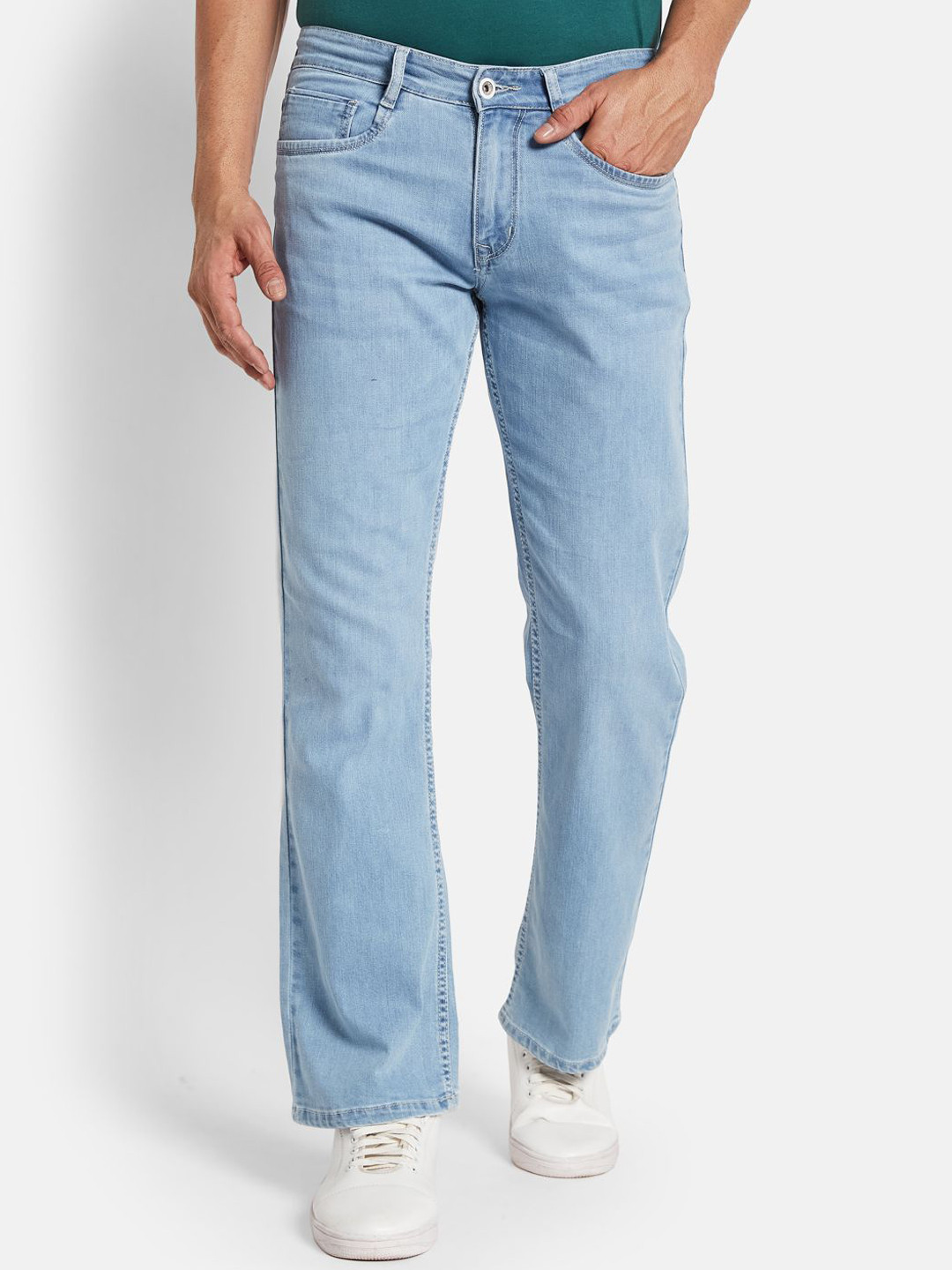 Octave Men Bootcut Heavy Fade Stretchable Jeans