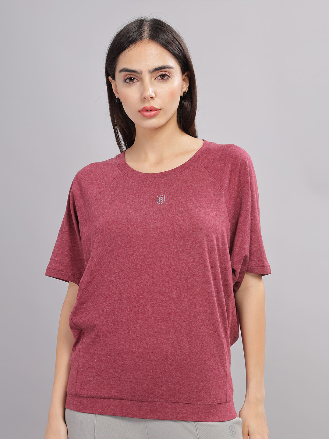 Domin8 Women Activity Wear UPF Sun Protection Loose Fit Yoga Top