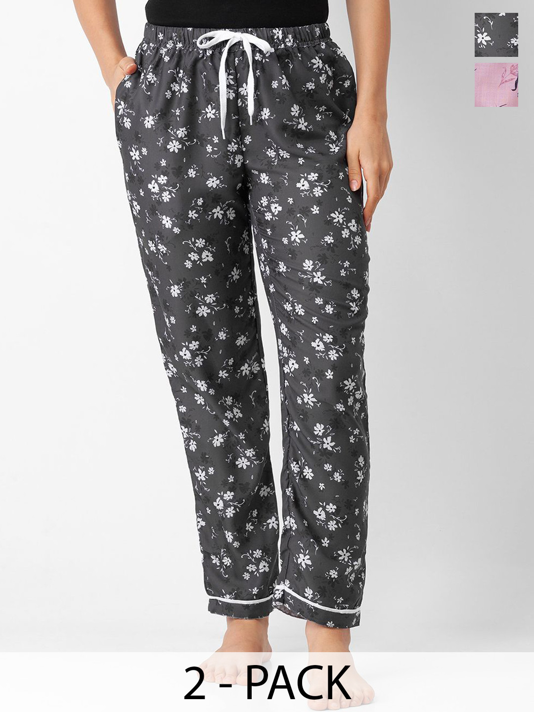 FashionRack Women Pack of 2 Printed Trackpant