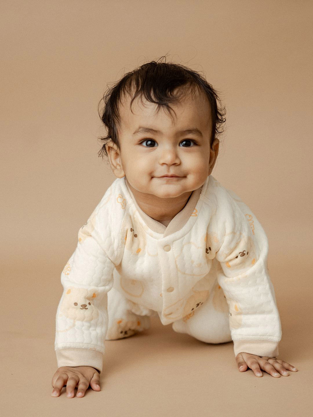 A Toddler Thing Infants Printed Full-Sleeved Rompers