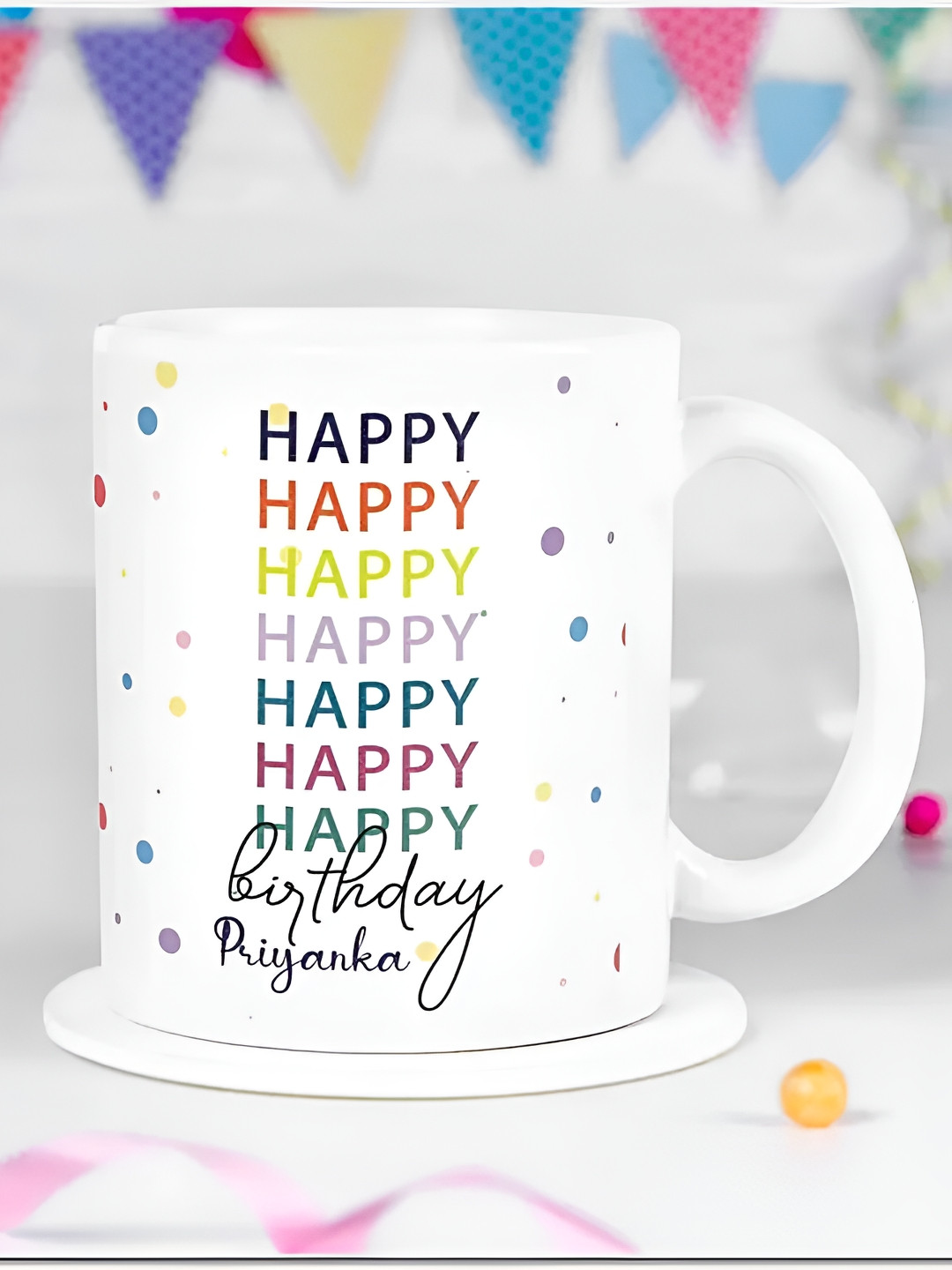 fnp You are my Sunshine Mom White Typography Ceramic Microwave Safe Mug-325ml