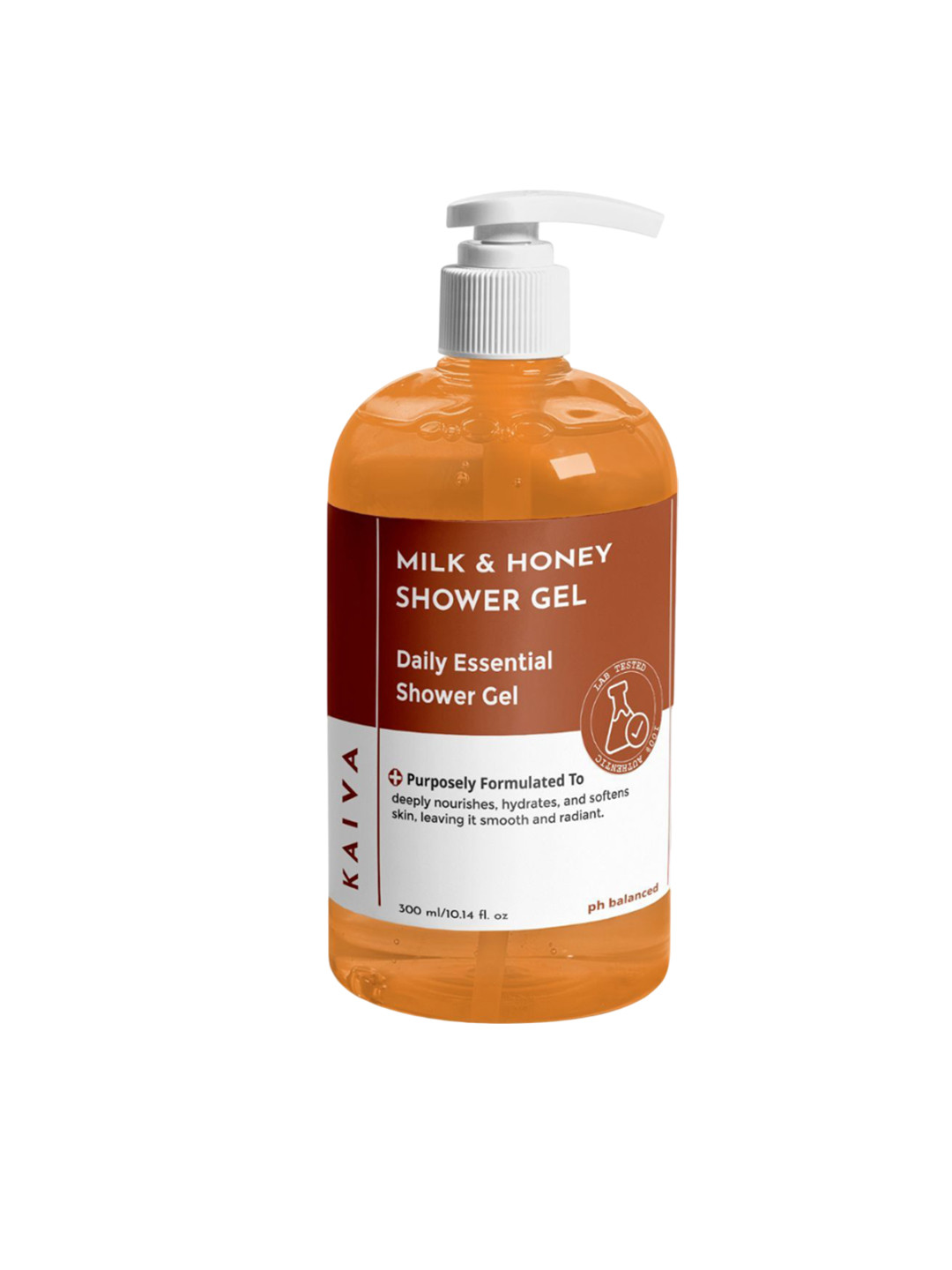 KAIVA Milk & Honey Shower Gel For Deep Nourishment & Hydration - 300 ml