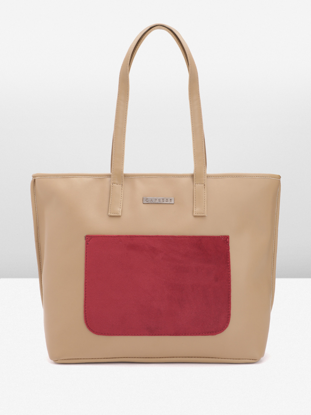 Caprese Irene Women Beige Medium Tote Bag