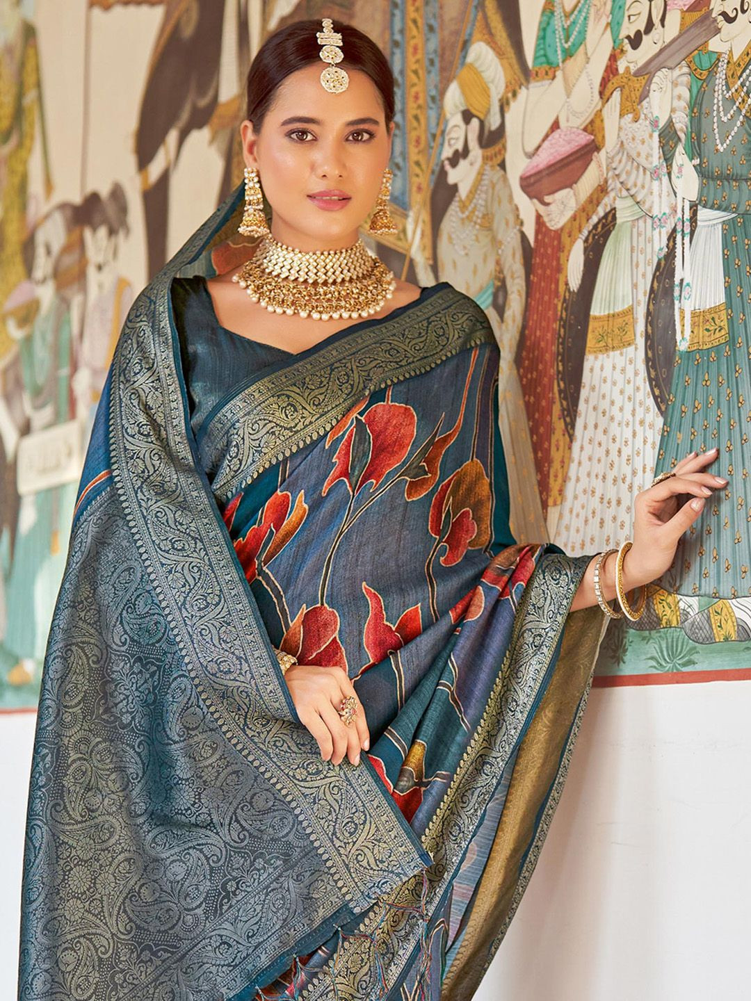 Saree mall Ethnic Motifs Zari Sungudi Sarees