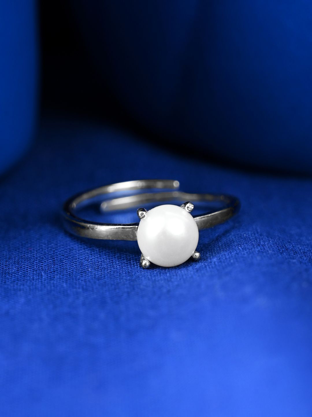 Clara 925 Pure Silver Fiora Real Pearl Ring