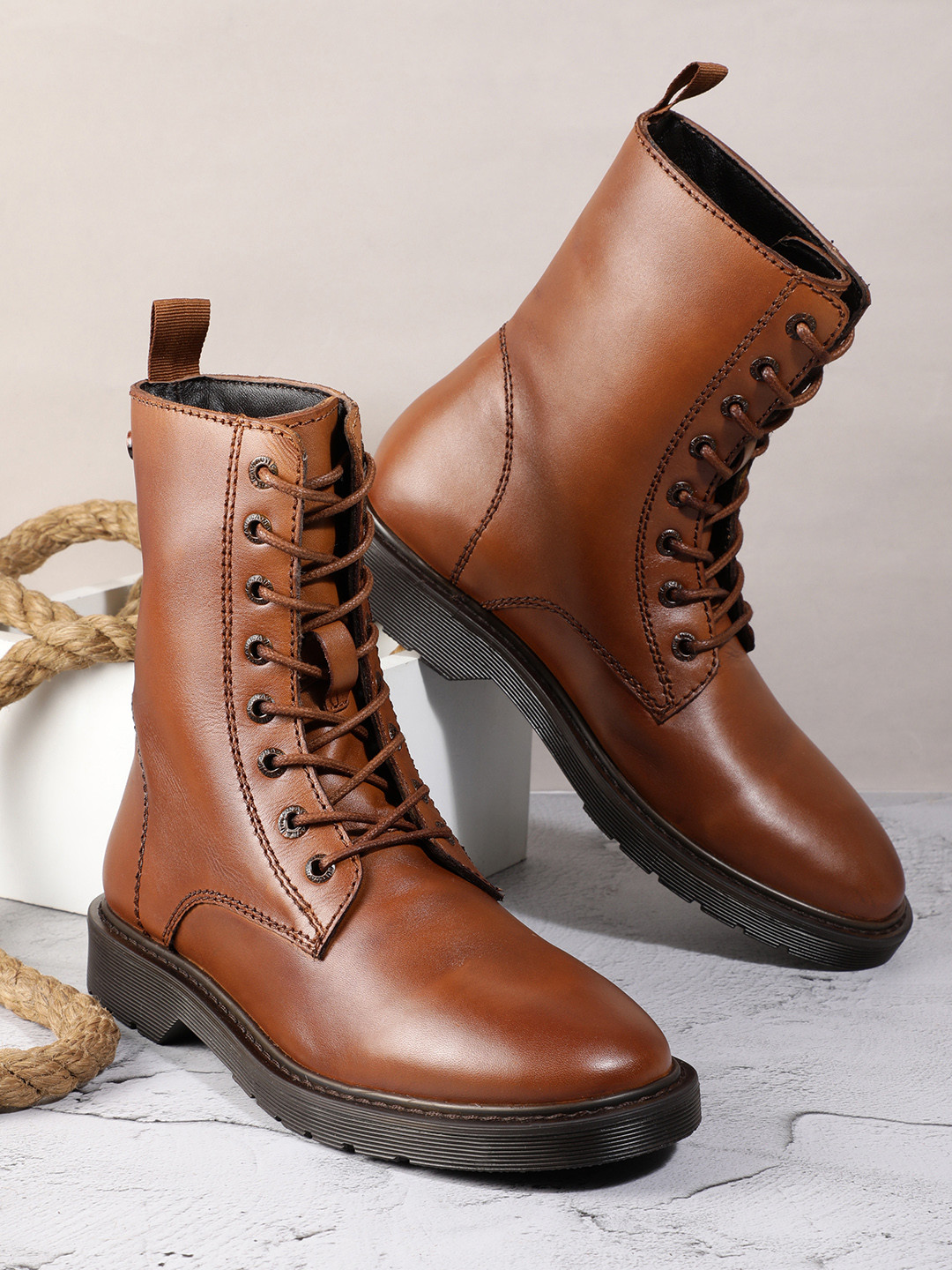 Nautica Women Lace-Ups Mid-Top Boots