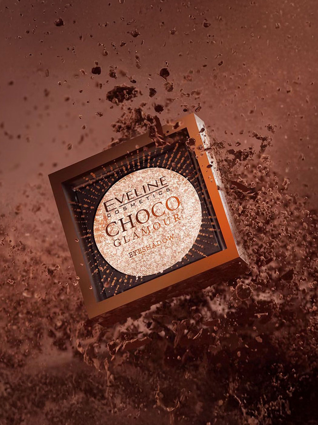 Eveline Cosmetics Choco Glamour Mono Eyeshadow 3.5 g - Moon Sparkle 01