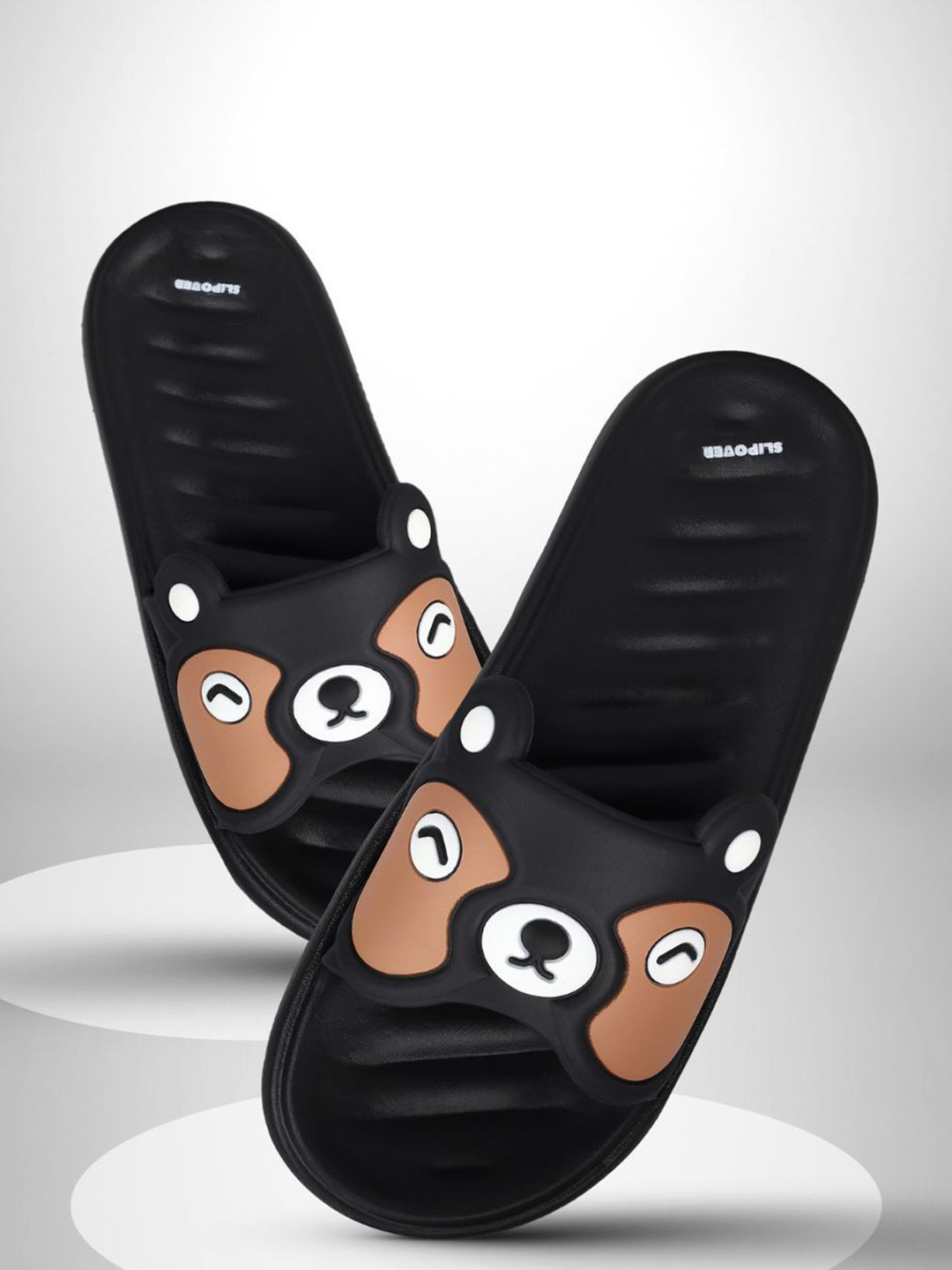 Slipover Women Self Design Sliders Flip Flops