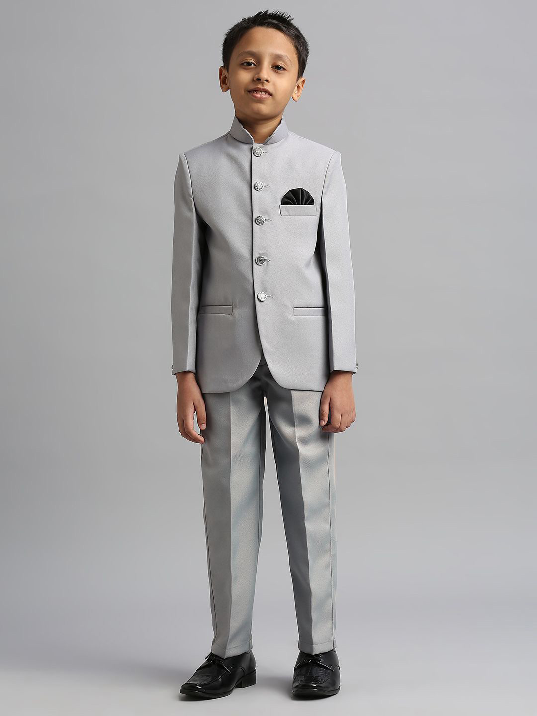 YK Boys 2 Pieces Solid Jodhpuri Clothing Set