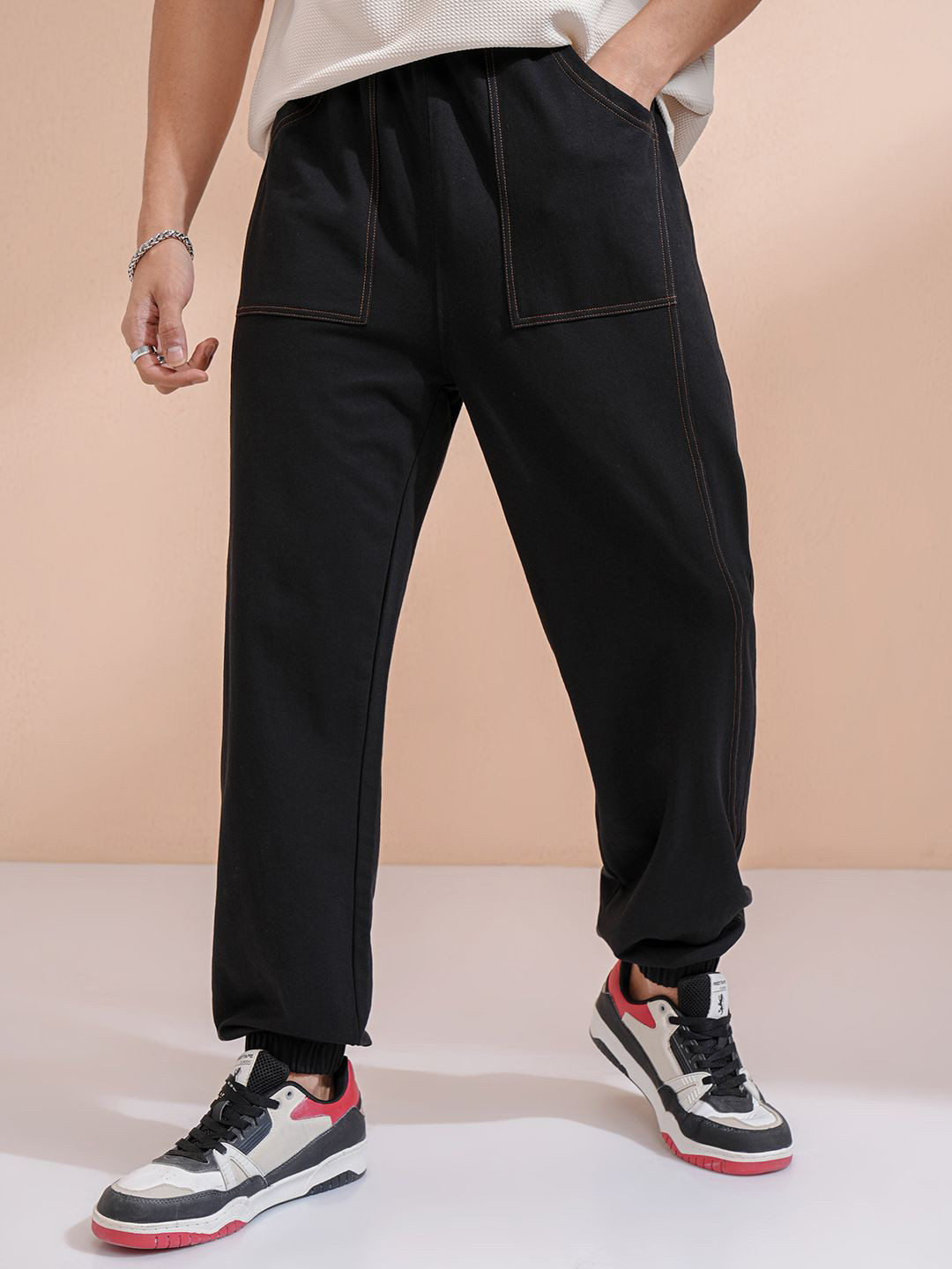 HIGHLANDER Men Straight Fit Joggers Trousers