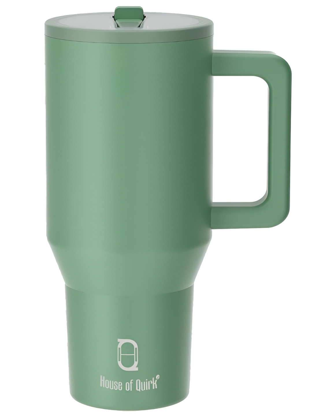 HOUSE OF QUIRK Green Brand Logo Stainless Steel Spill Proof Tumbler - 1.2L