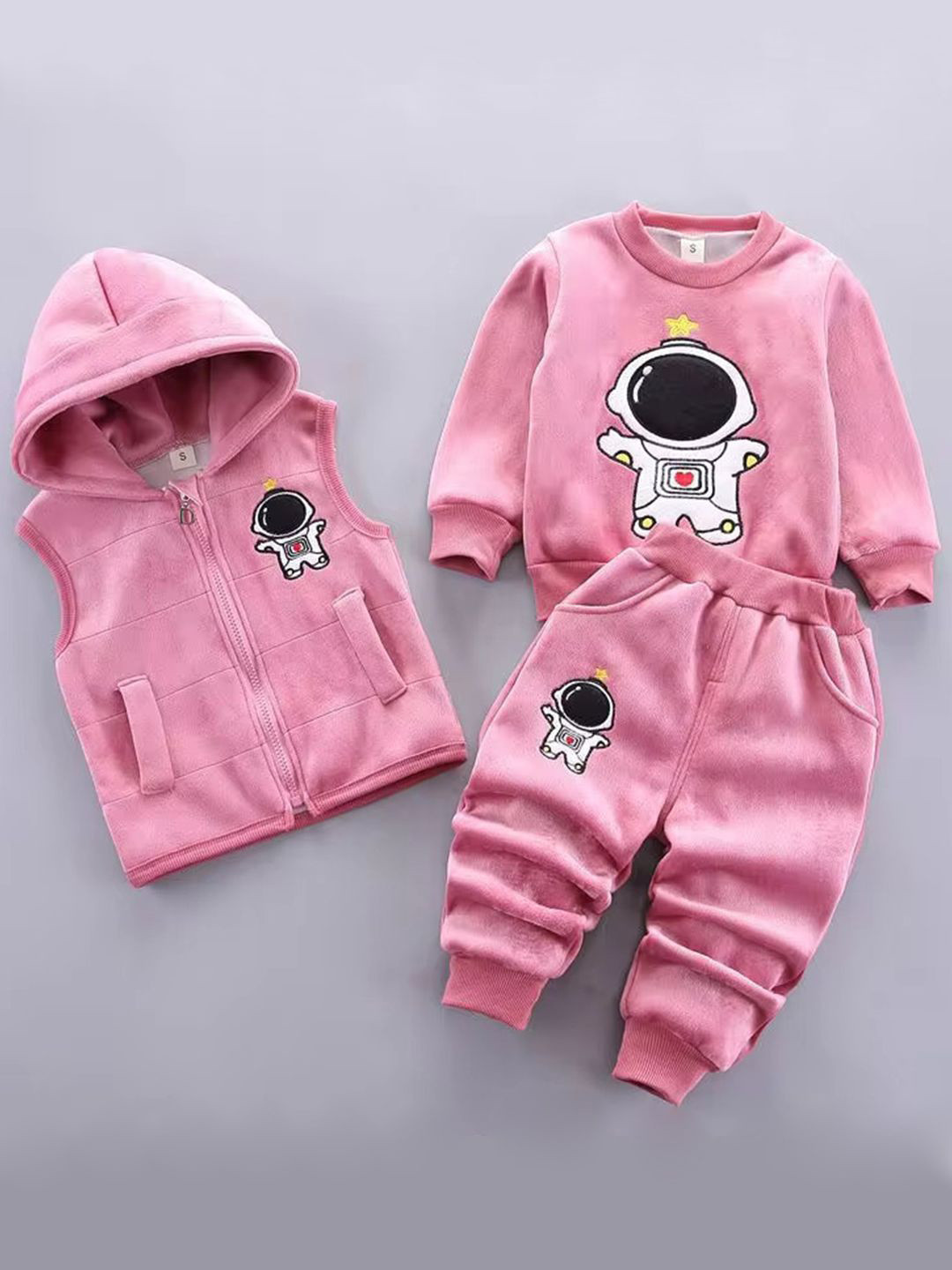 Bold N Elegant Warm Embellished Sweatshirt with Joggers