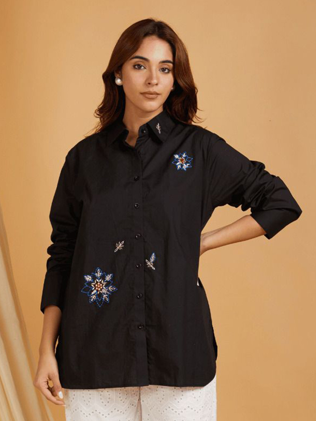 SANASH Collections Women Comfort Floral Opaque Printed Casual Shirt