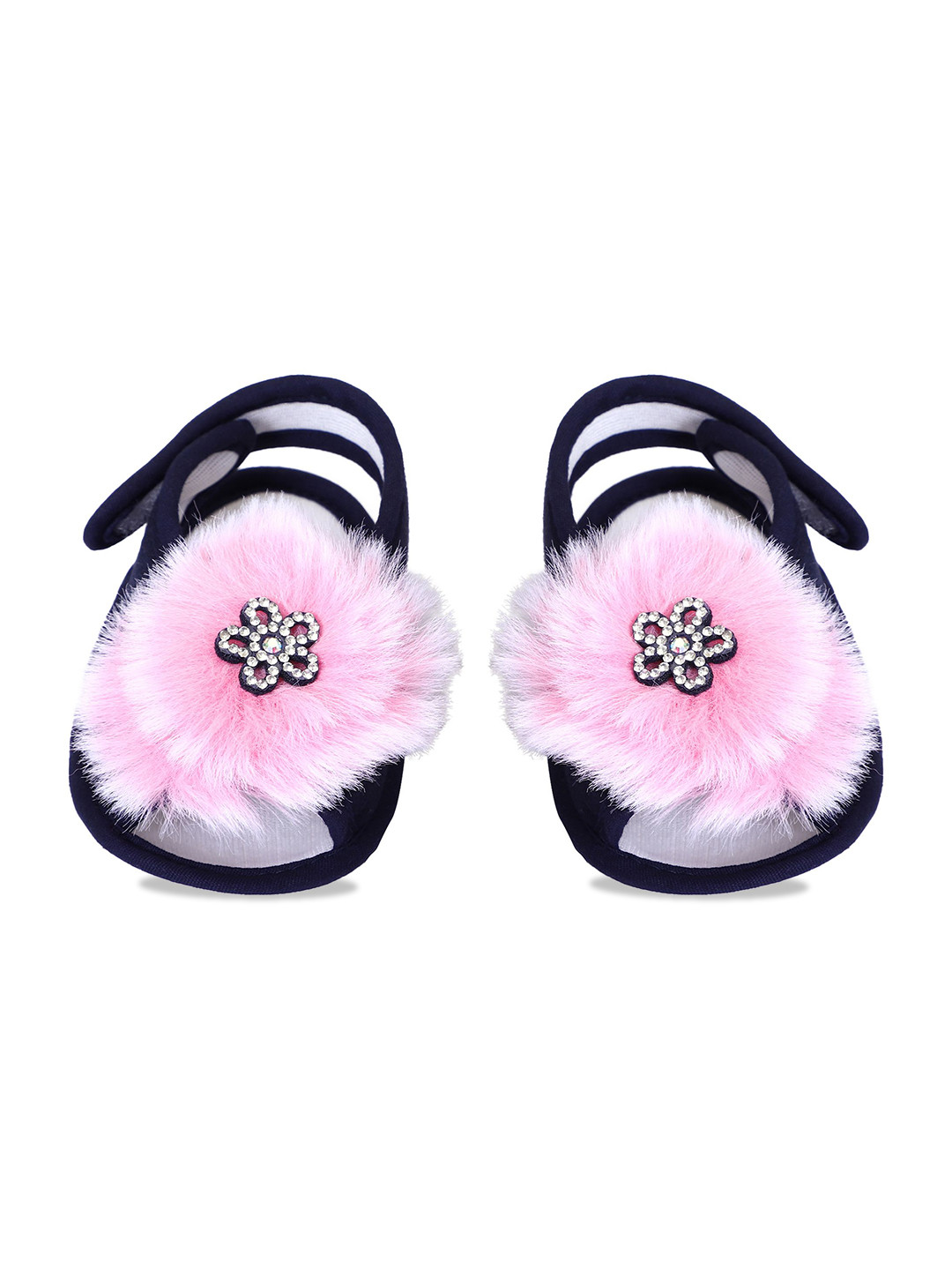 COCO CANDY Girls Candy Pom Pom Booties