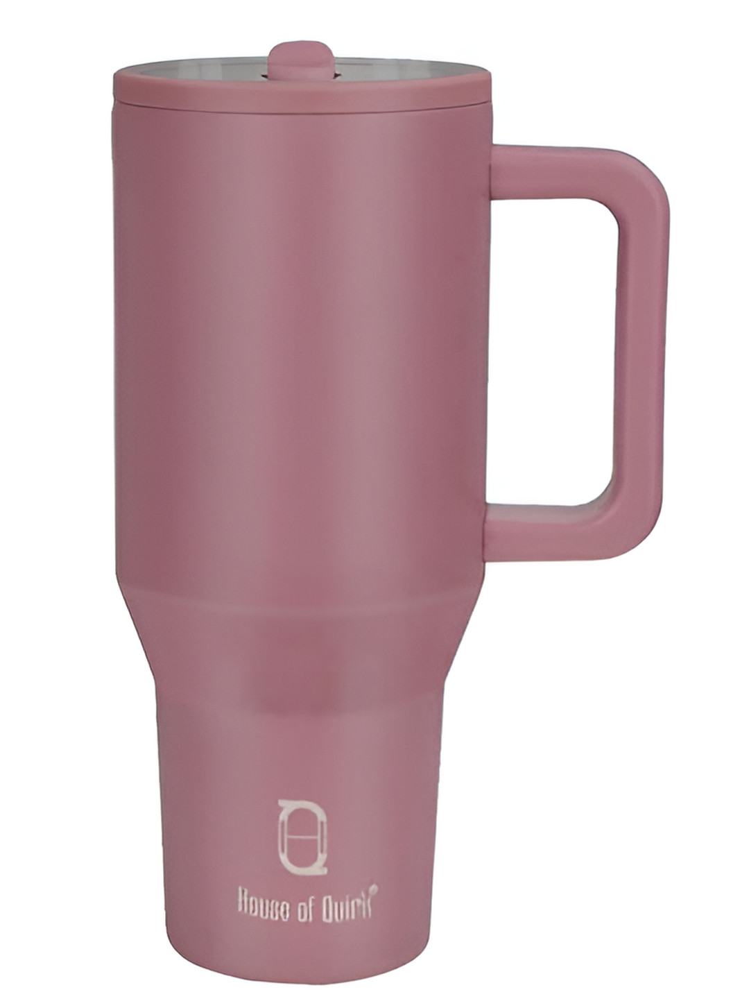 HOUSE OF QUIRK Burgundy Stainless Steel Double Wall Vacuum  Tumbler with Handle 1.2 L