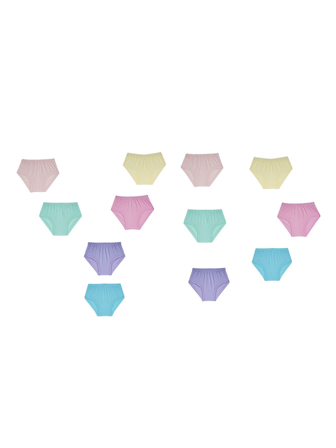 YELLOWDELIGHT Infant Girls Pack Of 12 Briefs YD 702 Rathi Rose kids (g) Panties 6-12m 12p