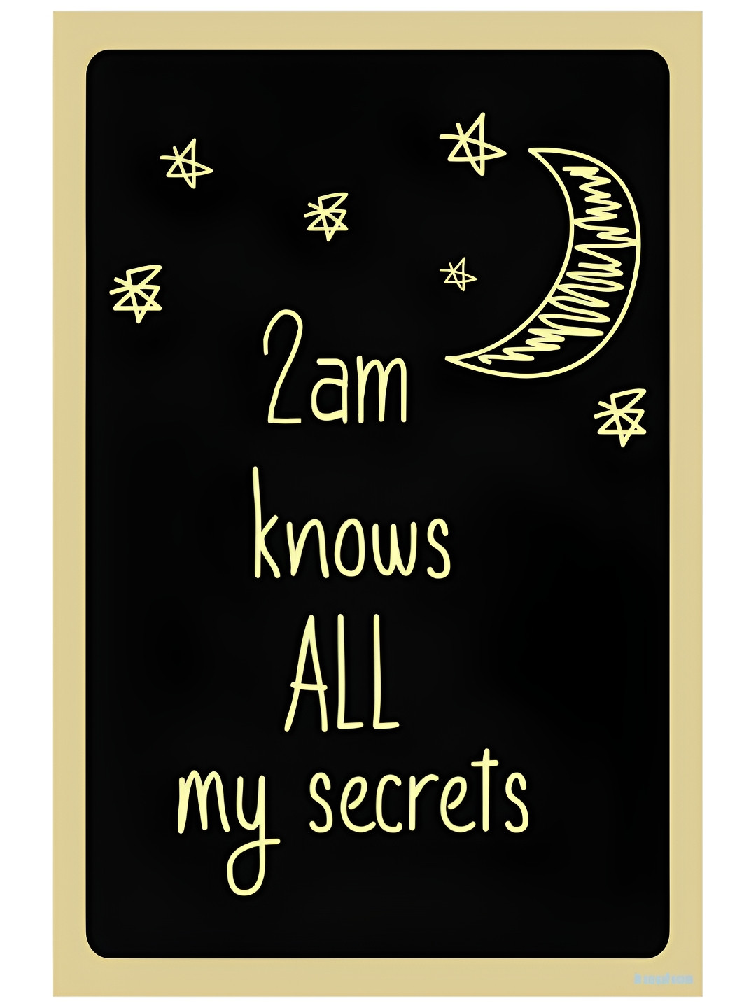 Inephos 2 Am Knows All my secrets Paper Wall Rectangle Photographs Wall Art -12 x 18 In