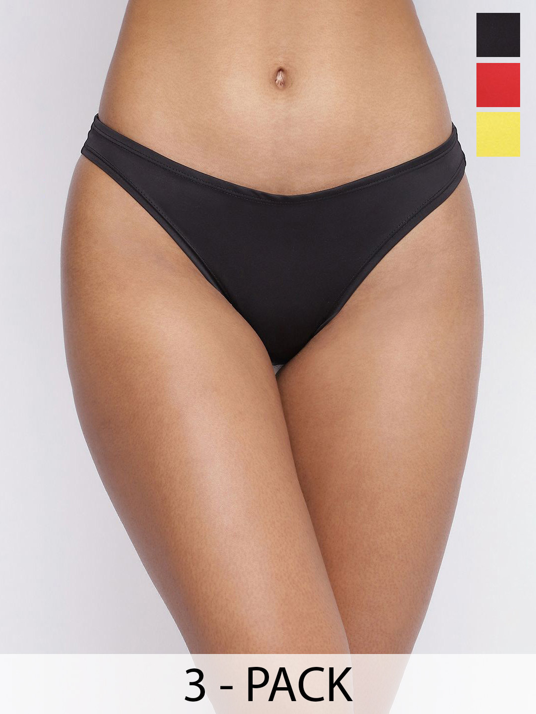 La Intimo Women Pack Of 3 Low Rise Semi Seamless Briefs LIPSS010C236