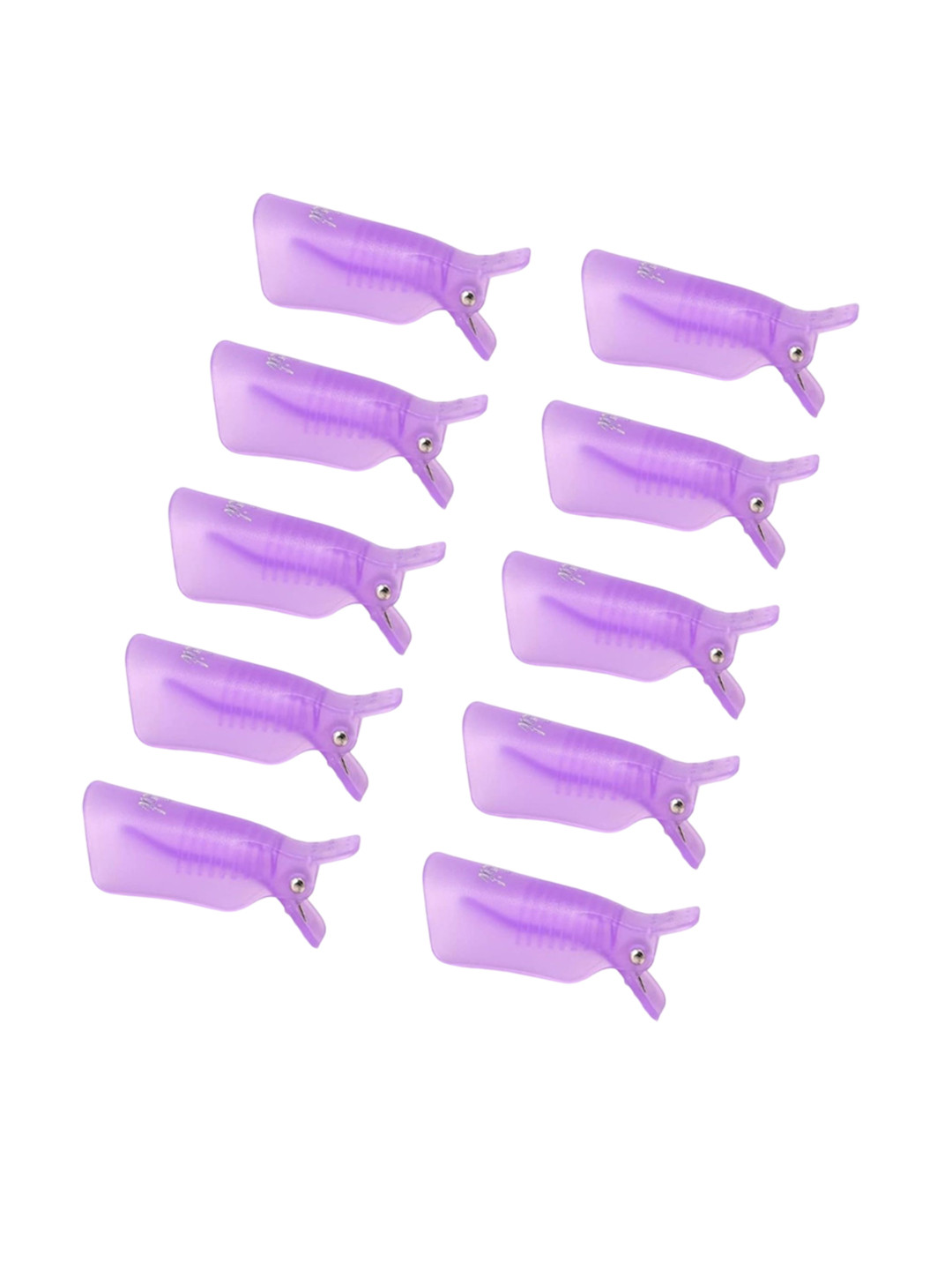 RANORE Set Of 10 Plastic Acrylic Nail Art Soak Off Cap