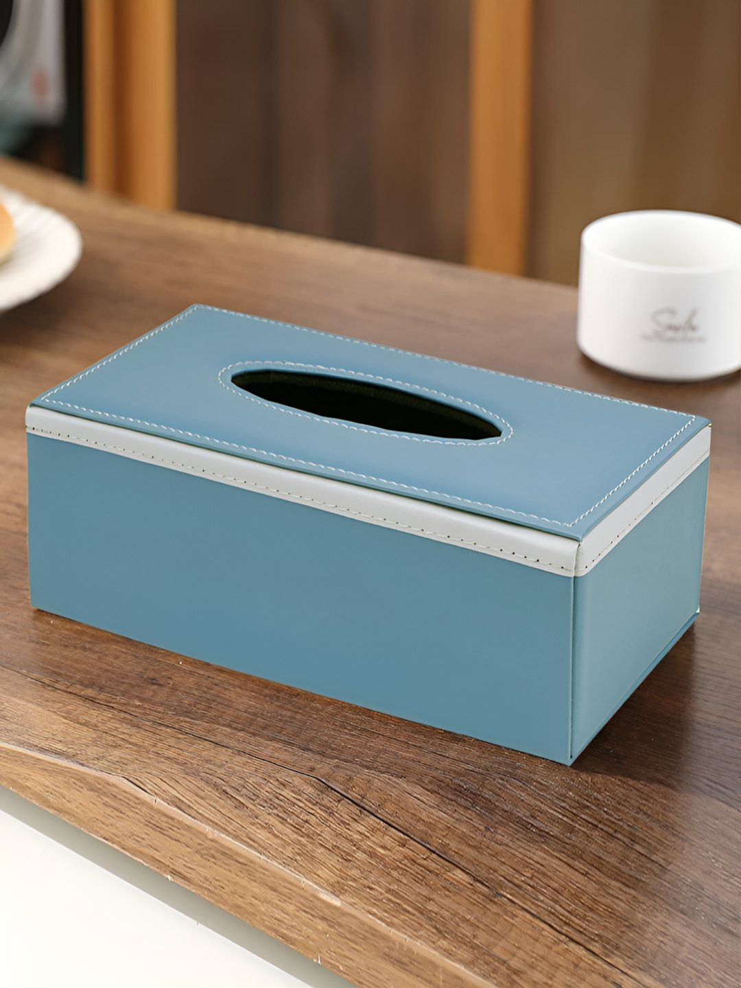 HOKIPO Blue Plastic Tissue Holders