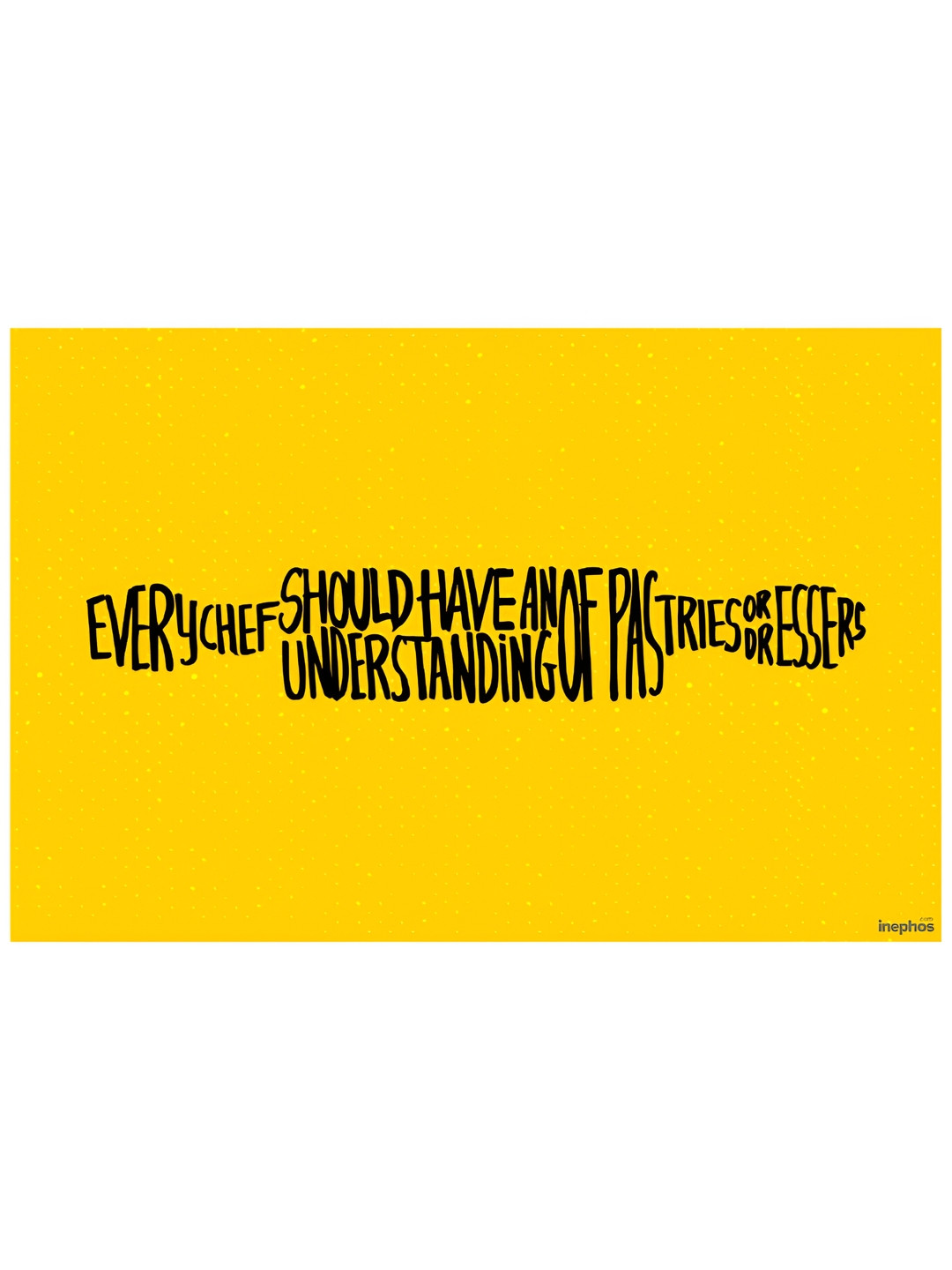 Inephos Yellow and Black Printed Paper Creative Artwork Wall Poster