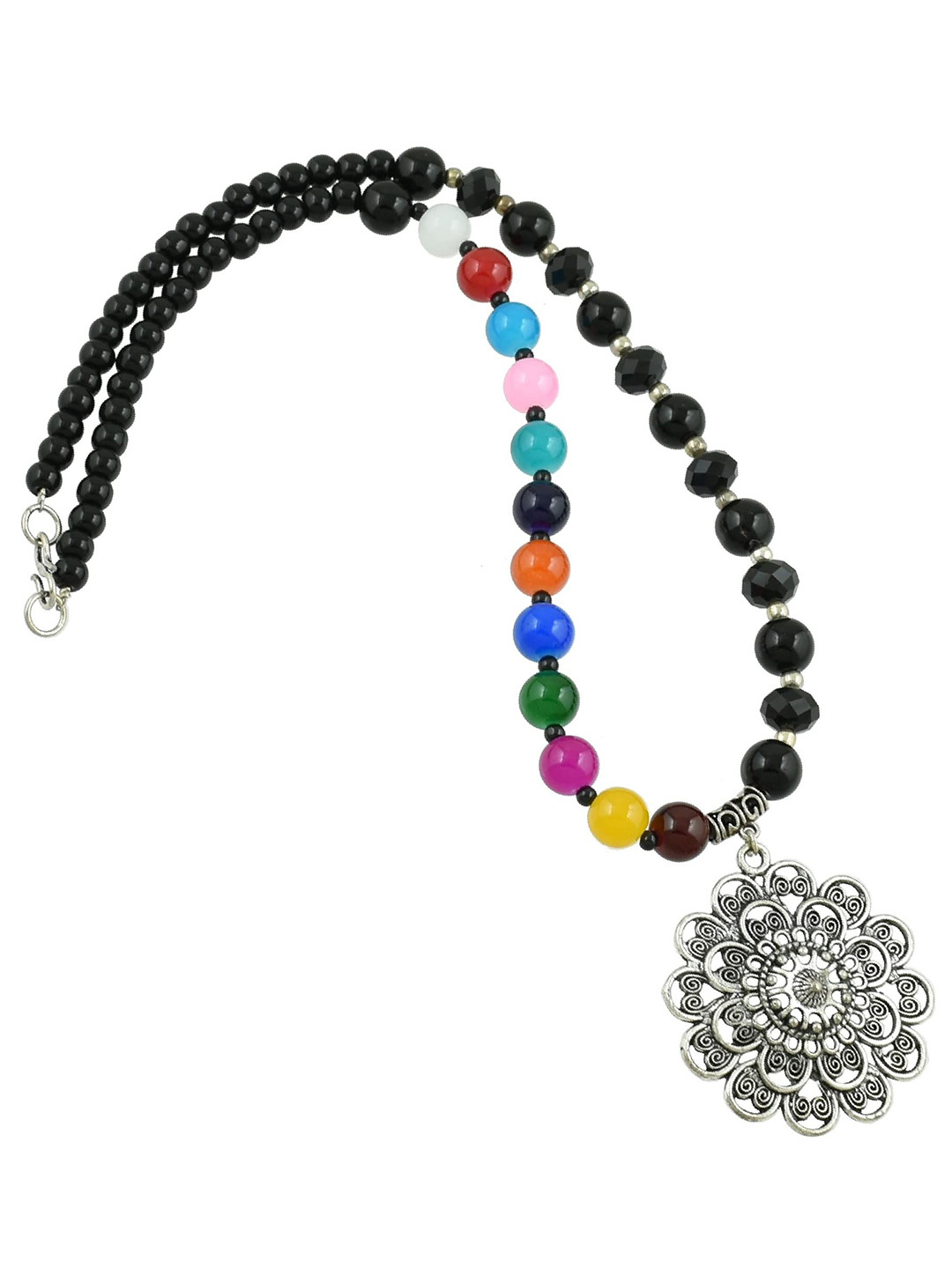 HIGH TRENDZ Silver-Plated Handcrafted Necklace