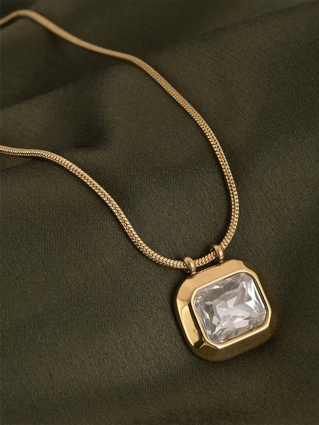 PALMONAS Gold Plated Pendants With Chains